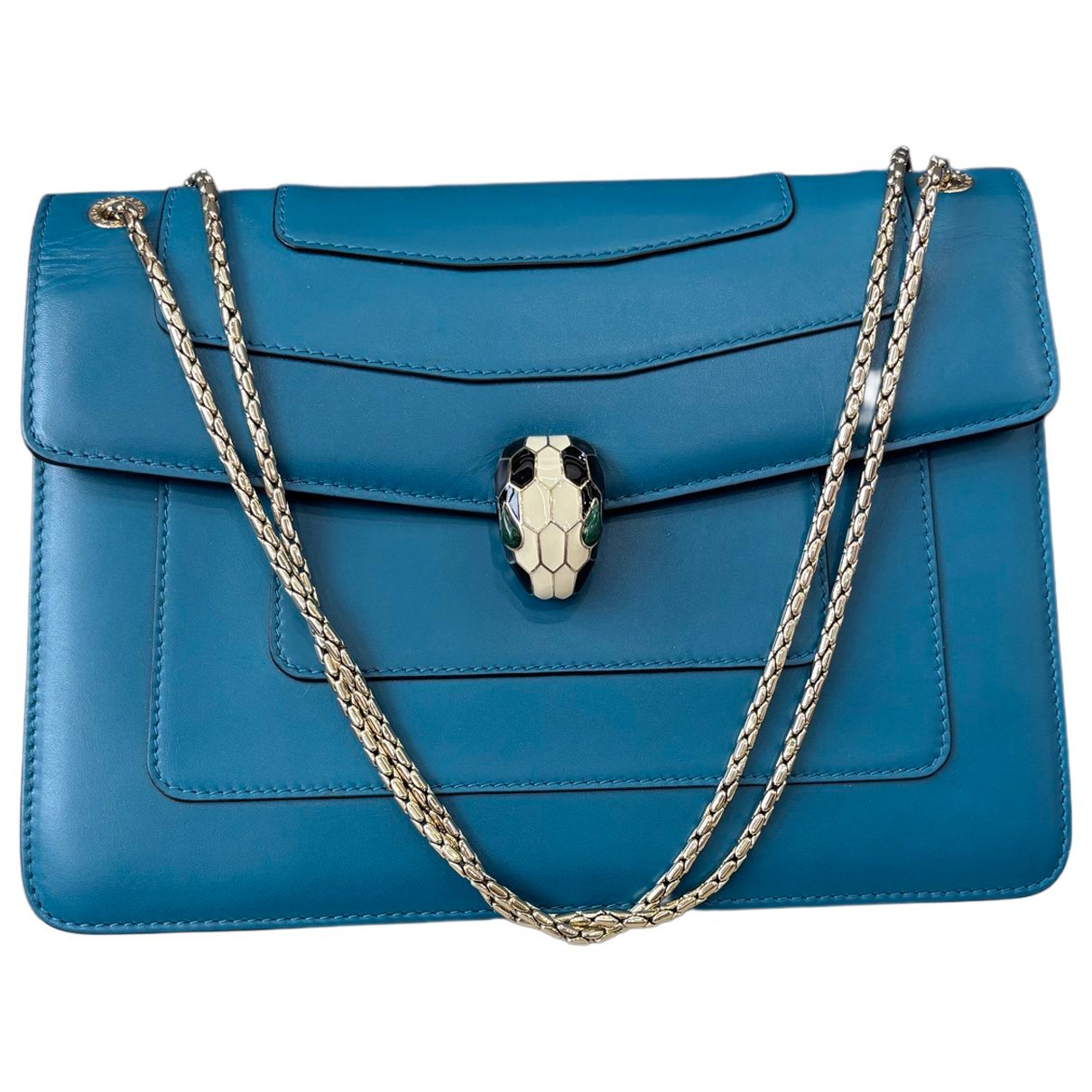 Serpenti leather handbag