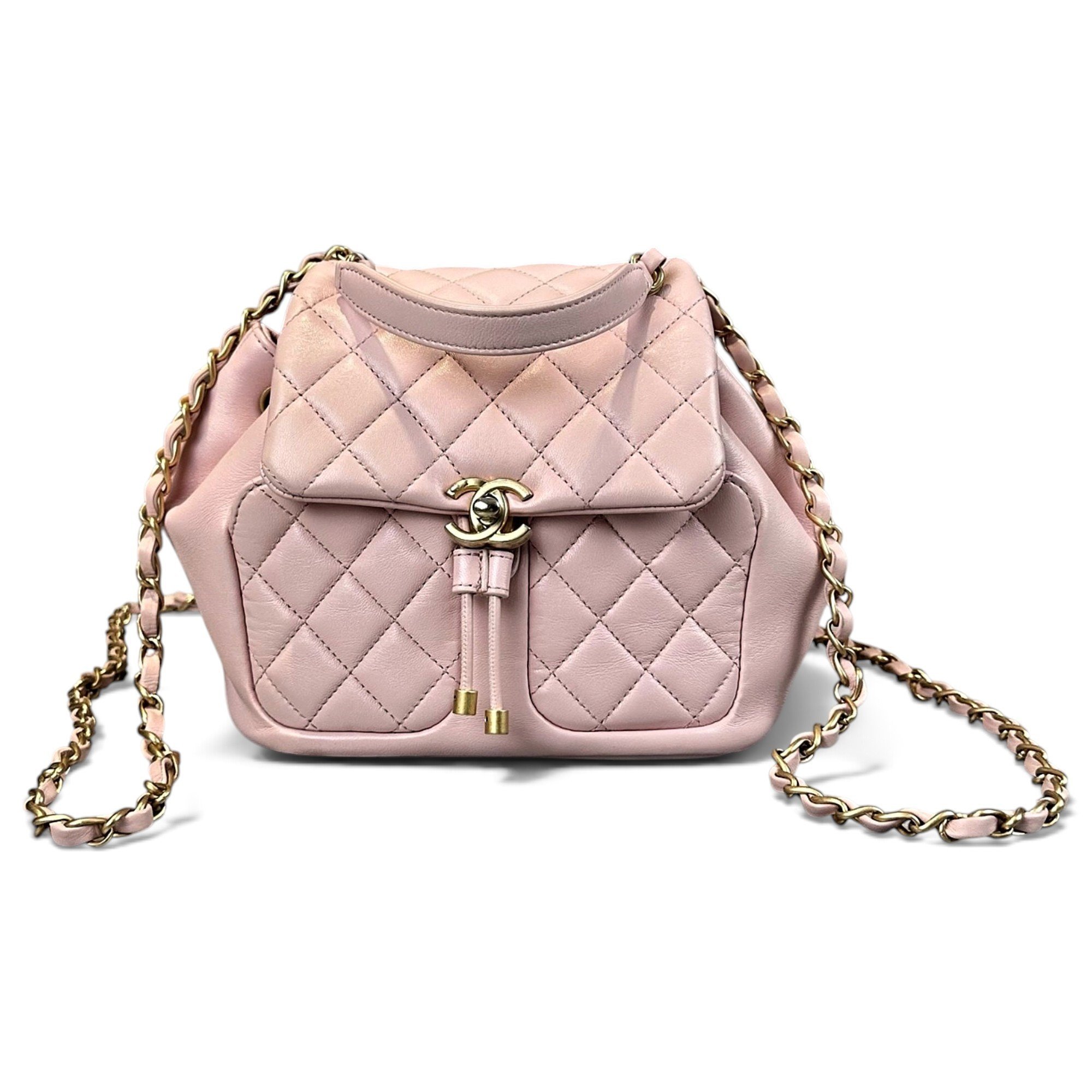 Leather backpack