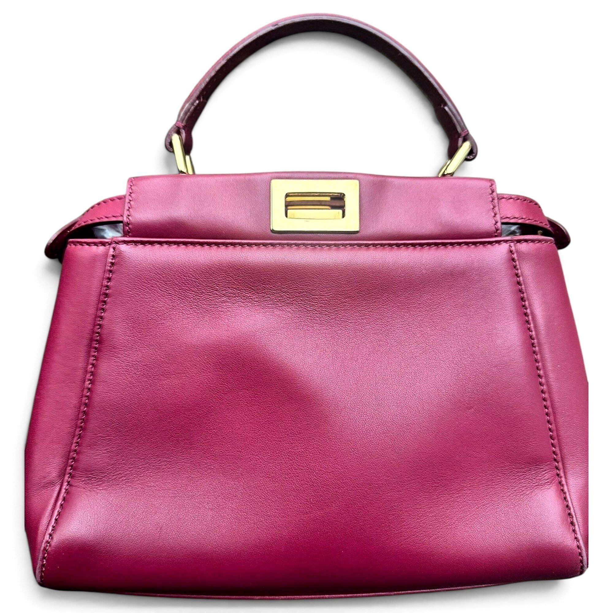 Peekaboo leather handbag