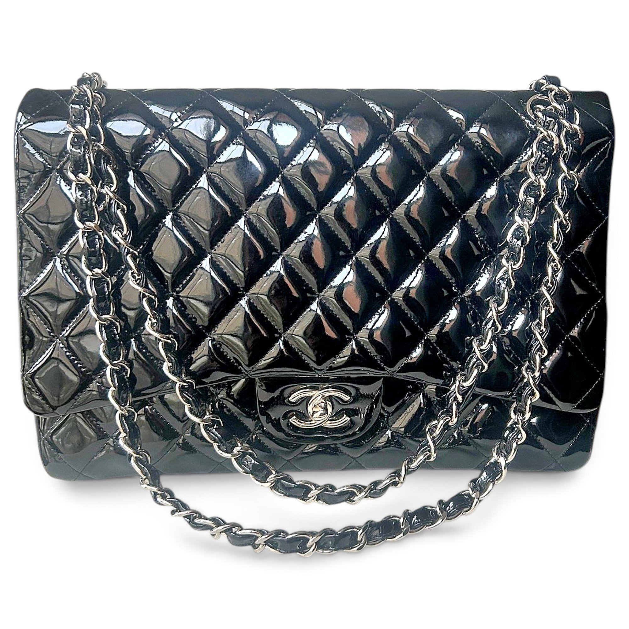 Timeless/Classique patent leather handbag