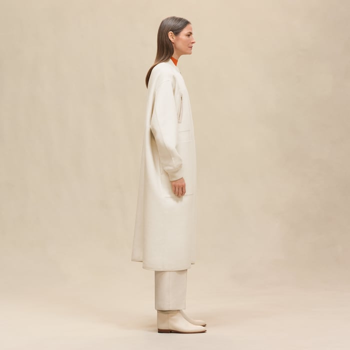 Blanc Naturel Bombers Coat