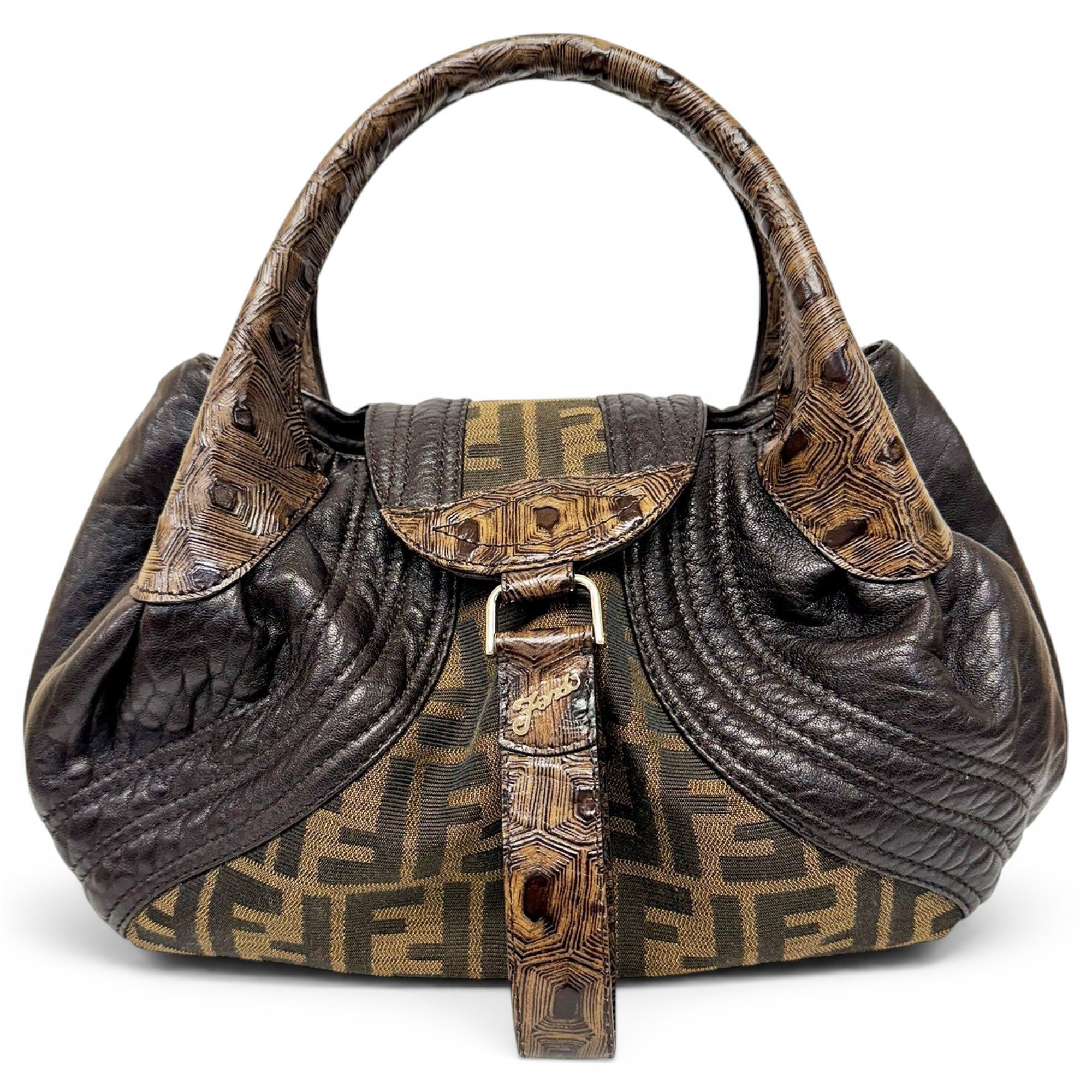Spy leather handbag