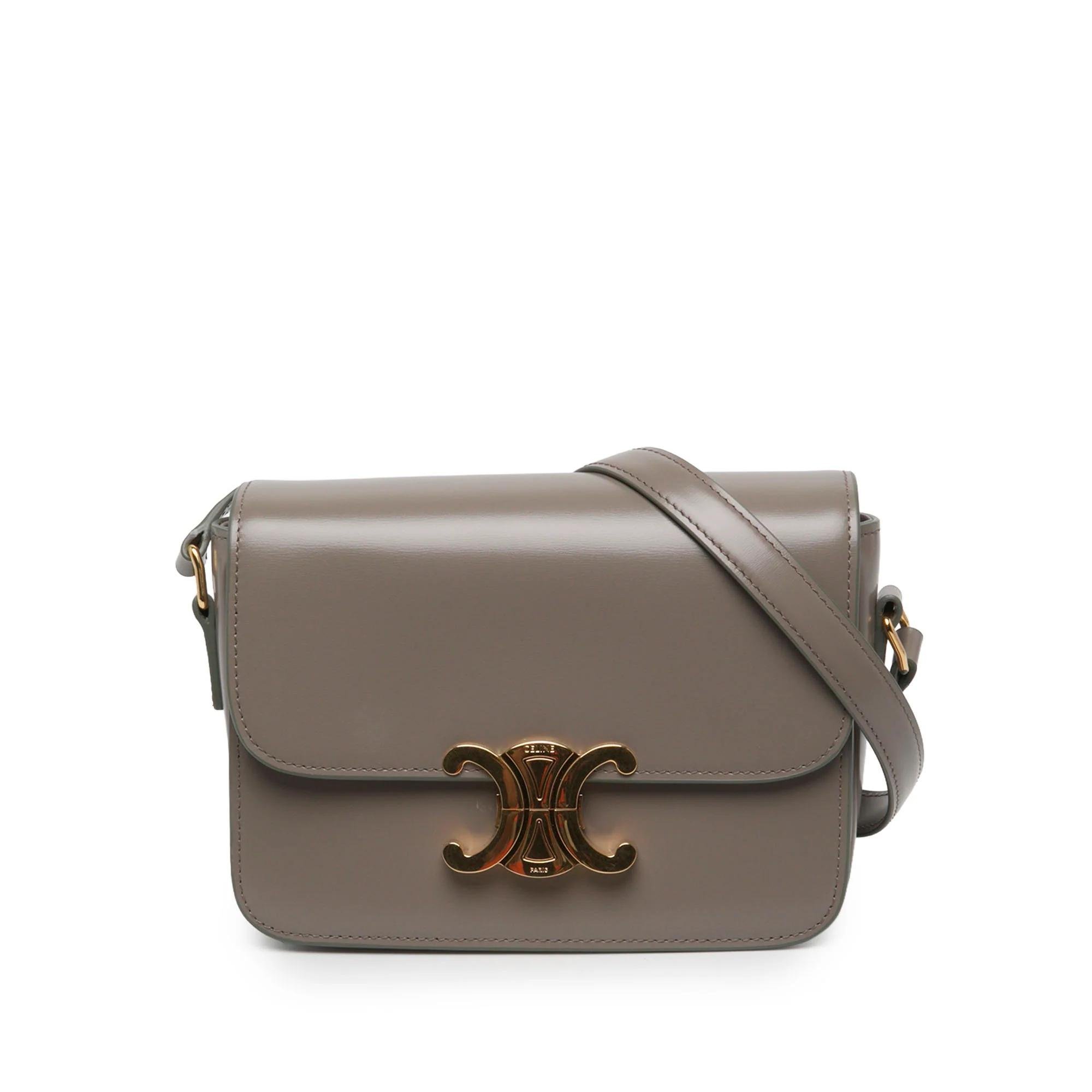 Triomphe pony-style calfskin handbag