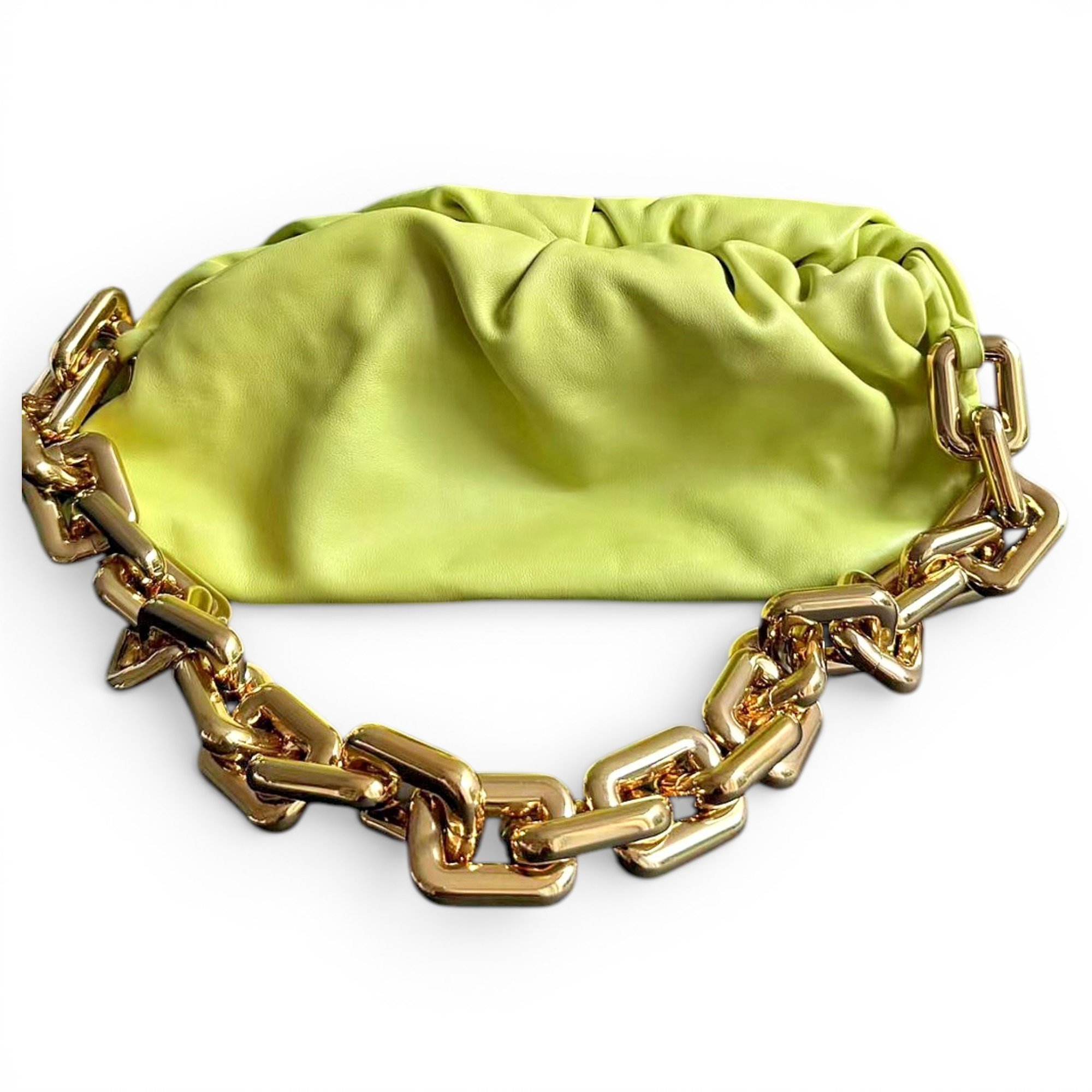 Chain Pouch leather handbag