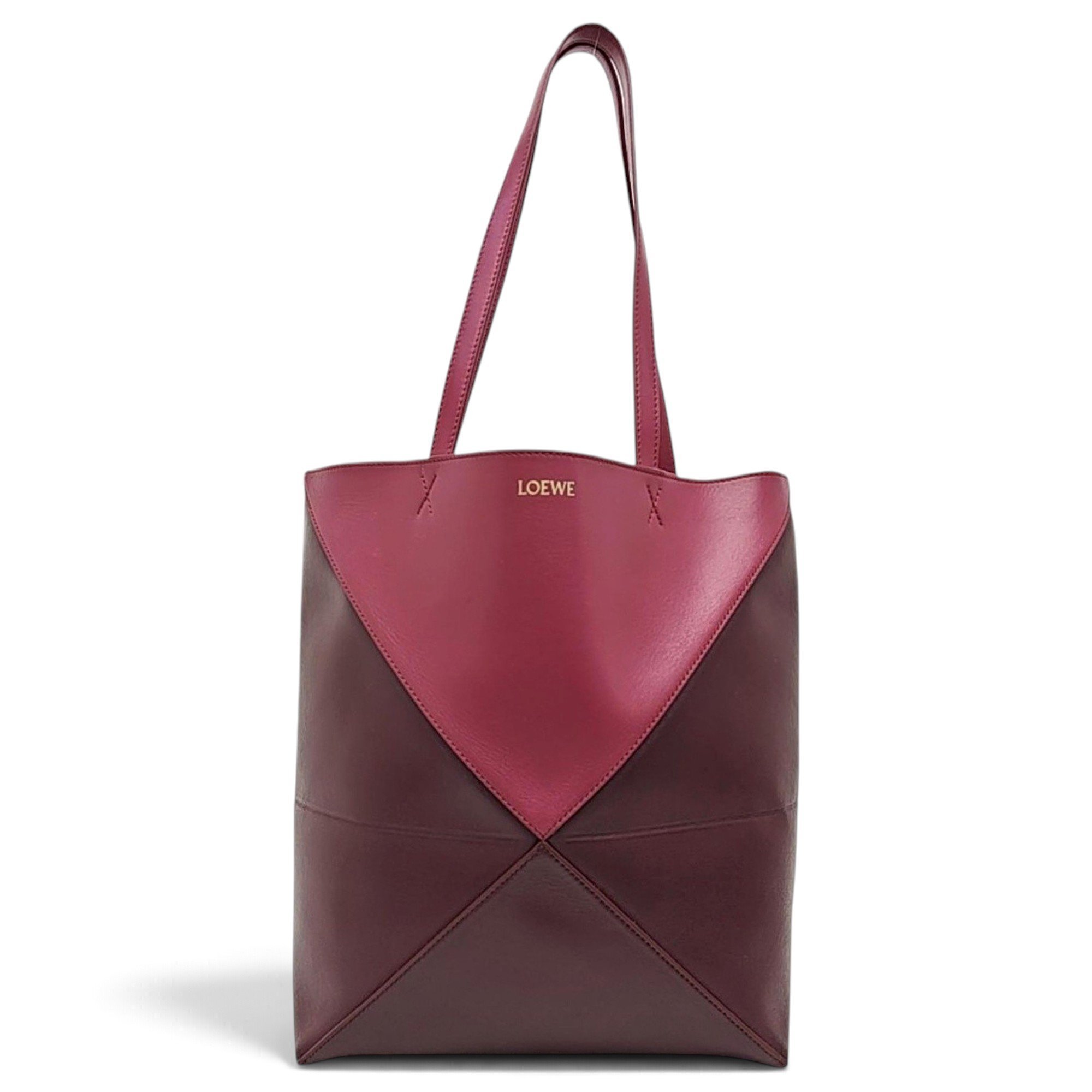 Puzzle Fold leather handbag