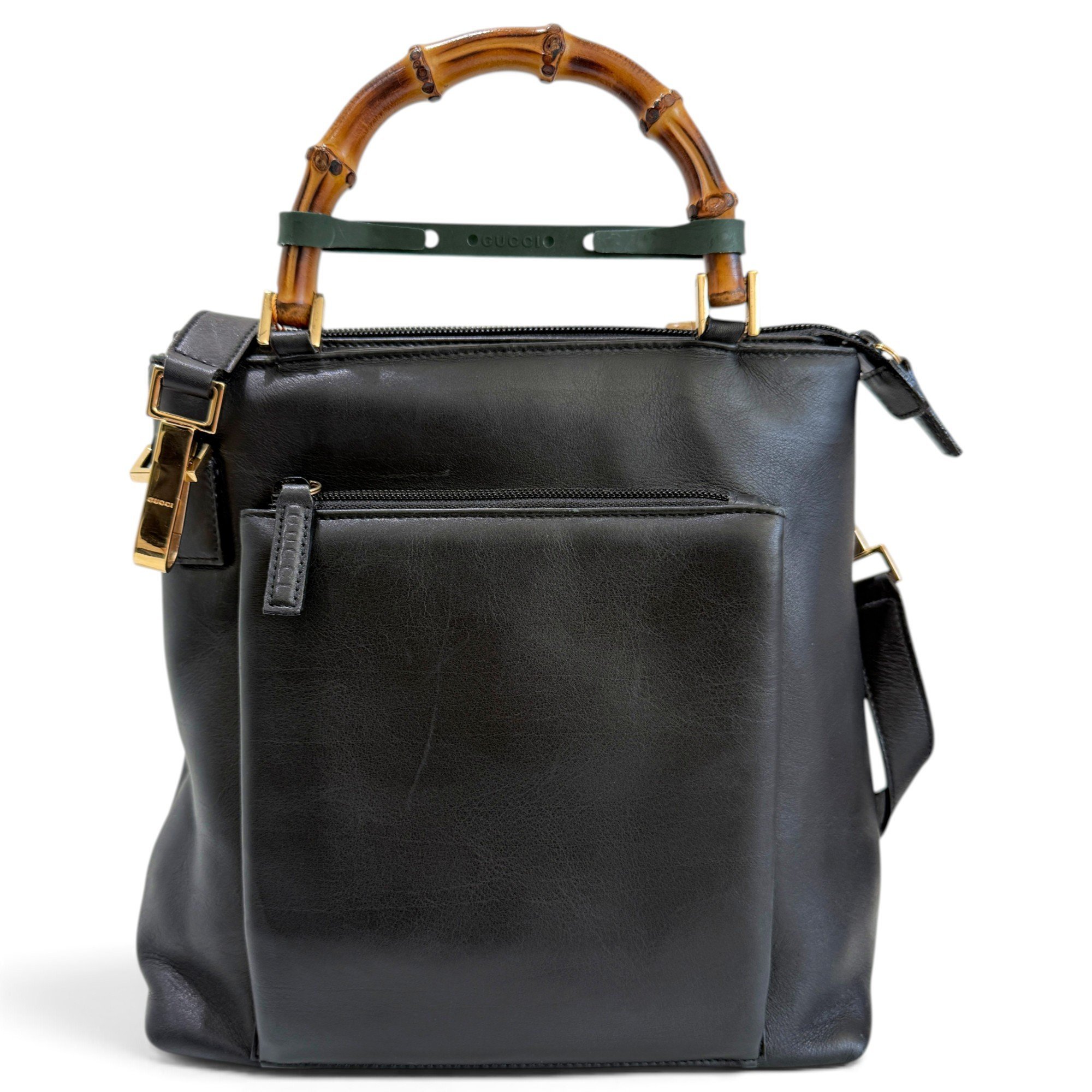 Vintage Bamboo leather handbag