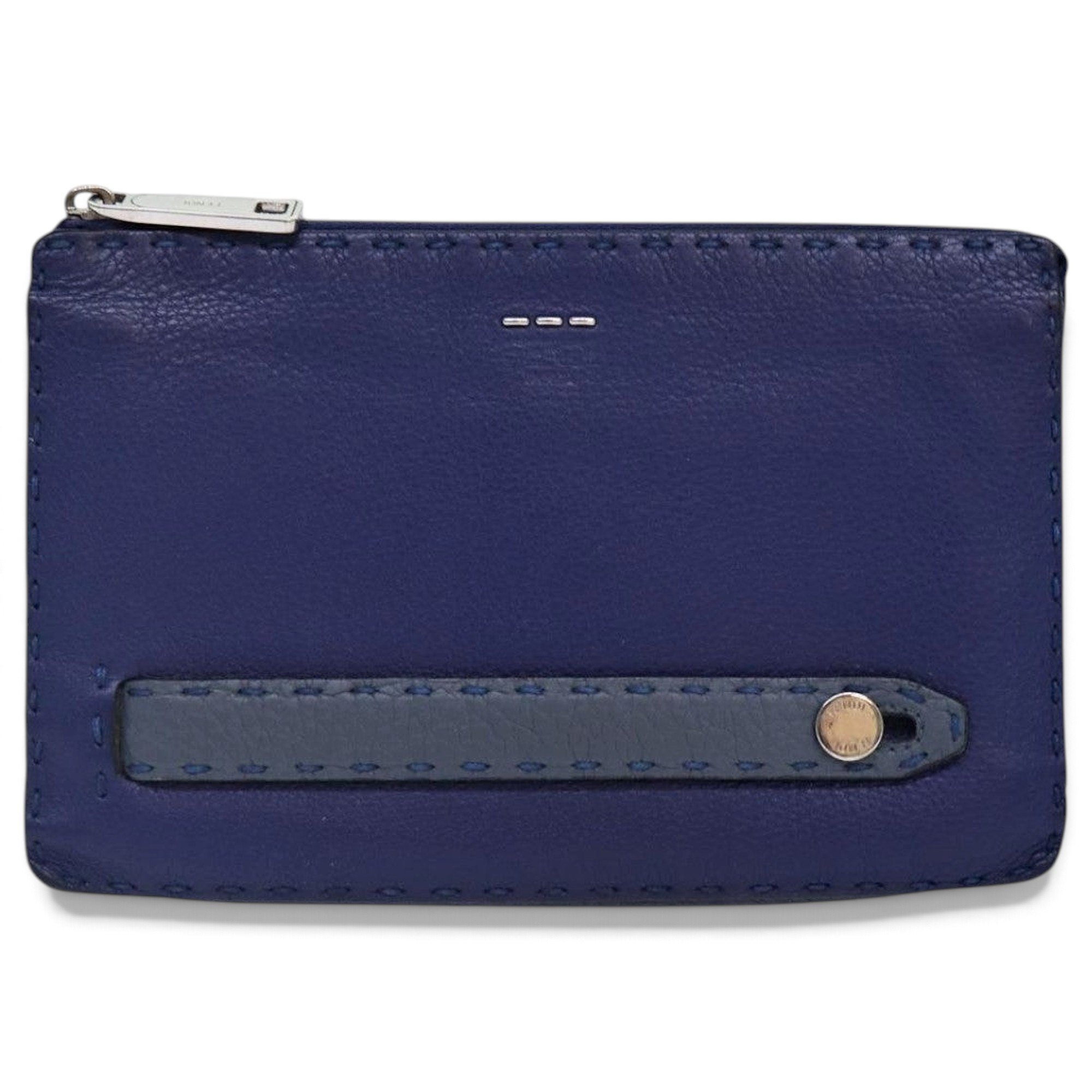 Leather clutch bag