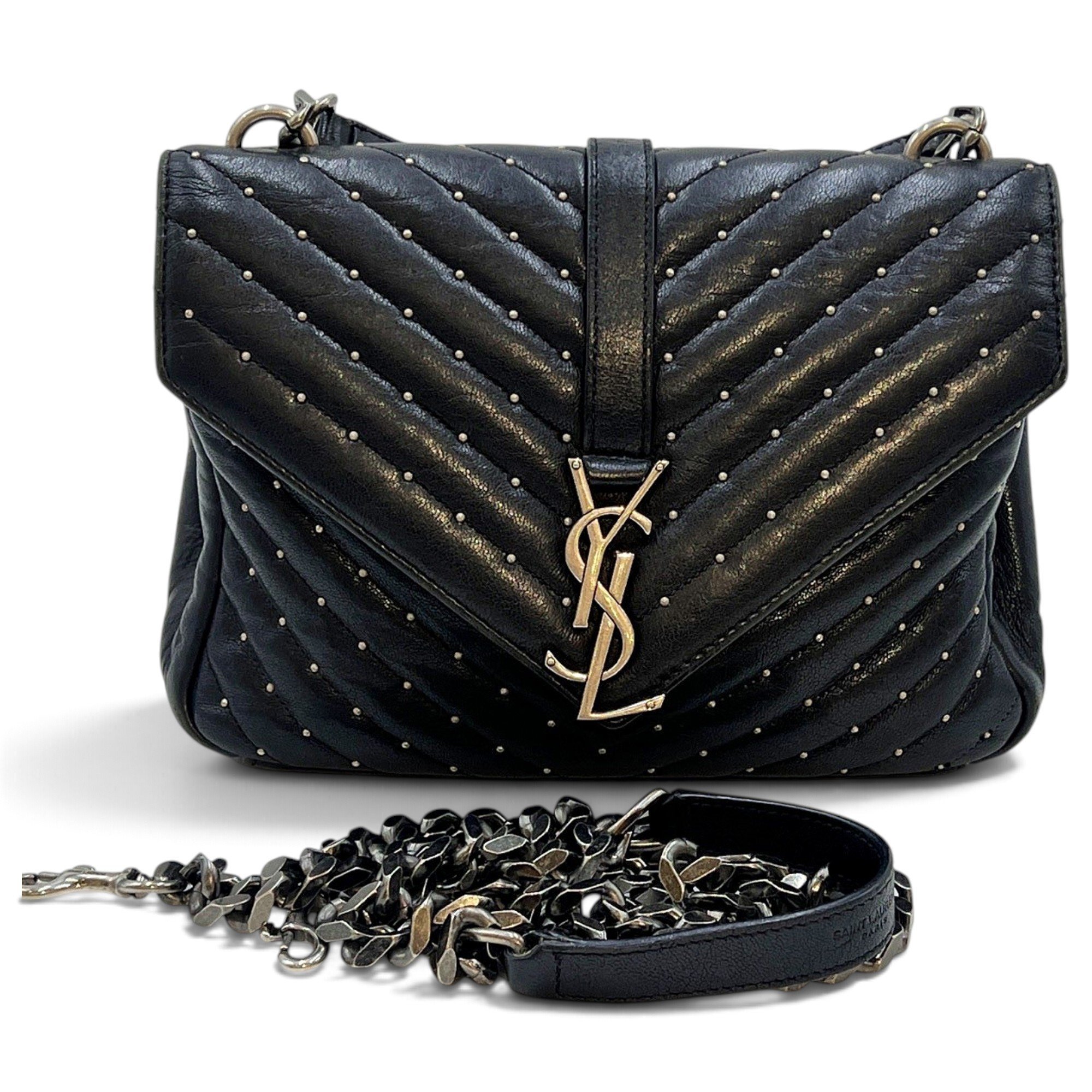 Collége monogramme leather handbag