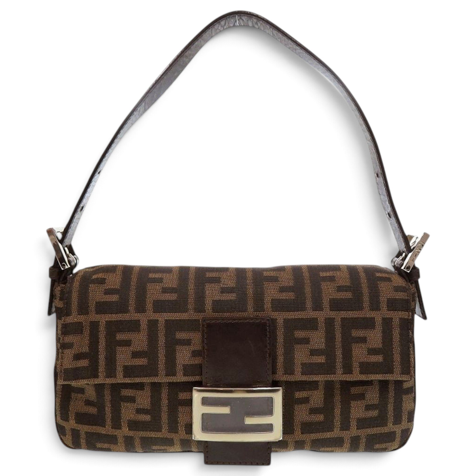 Pocket leather handbag