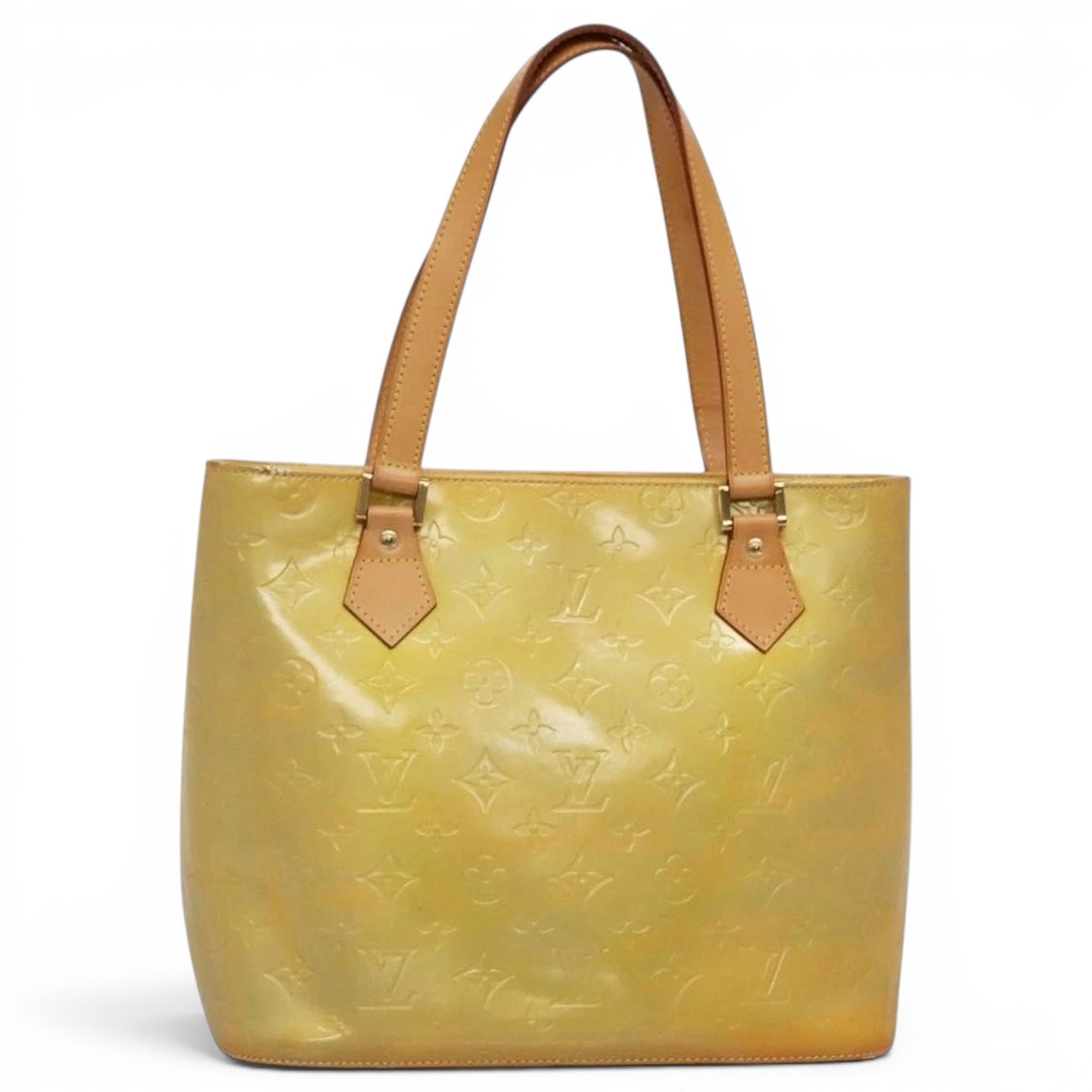 Patent leather handbag