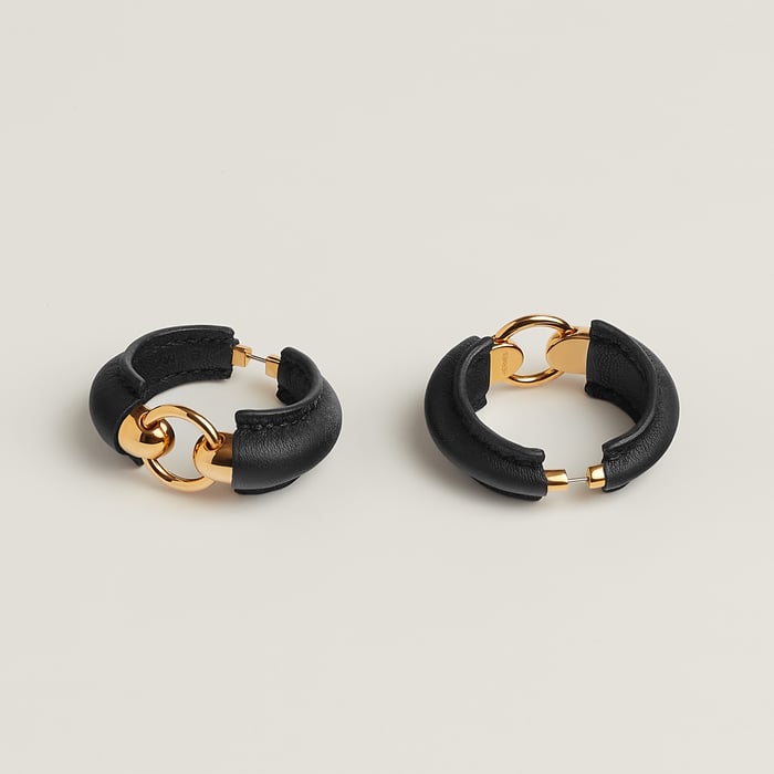 Noir Epure Equestre Earrings, Large Model