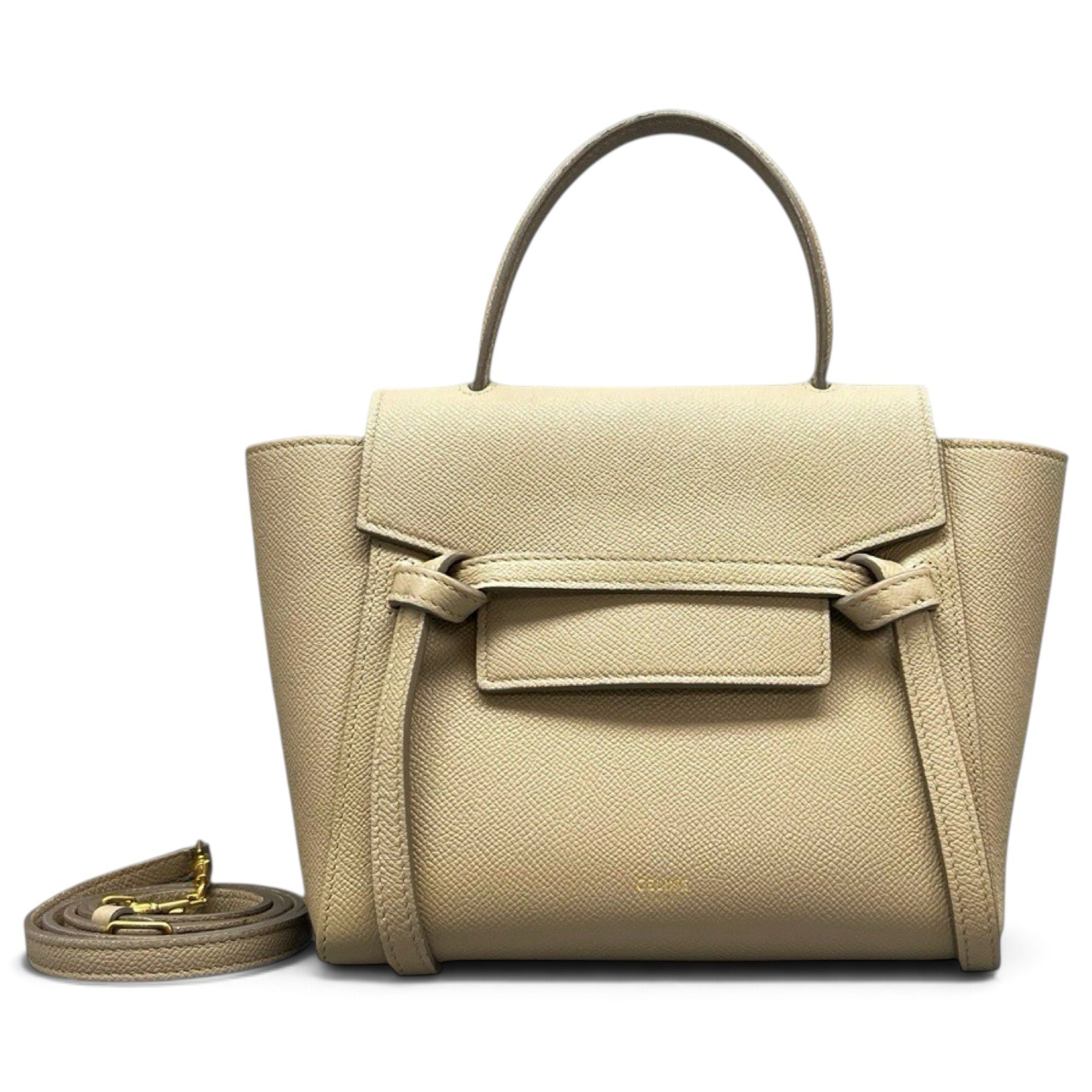 Belt leather handbag