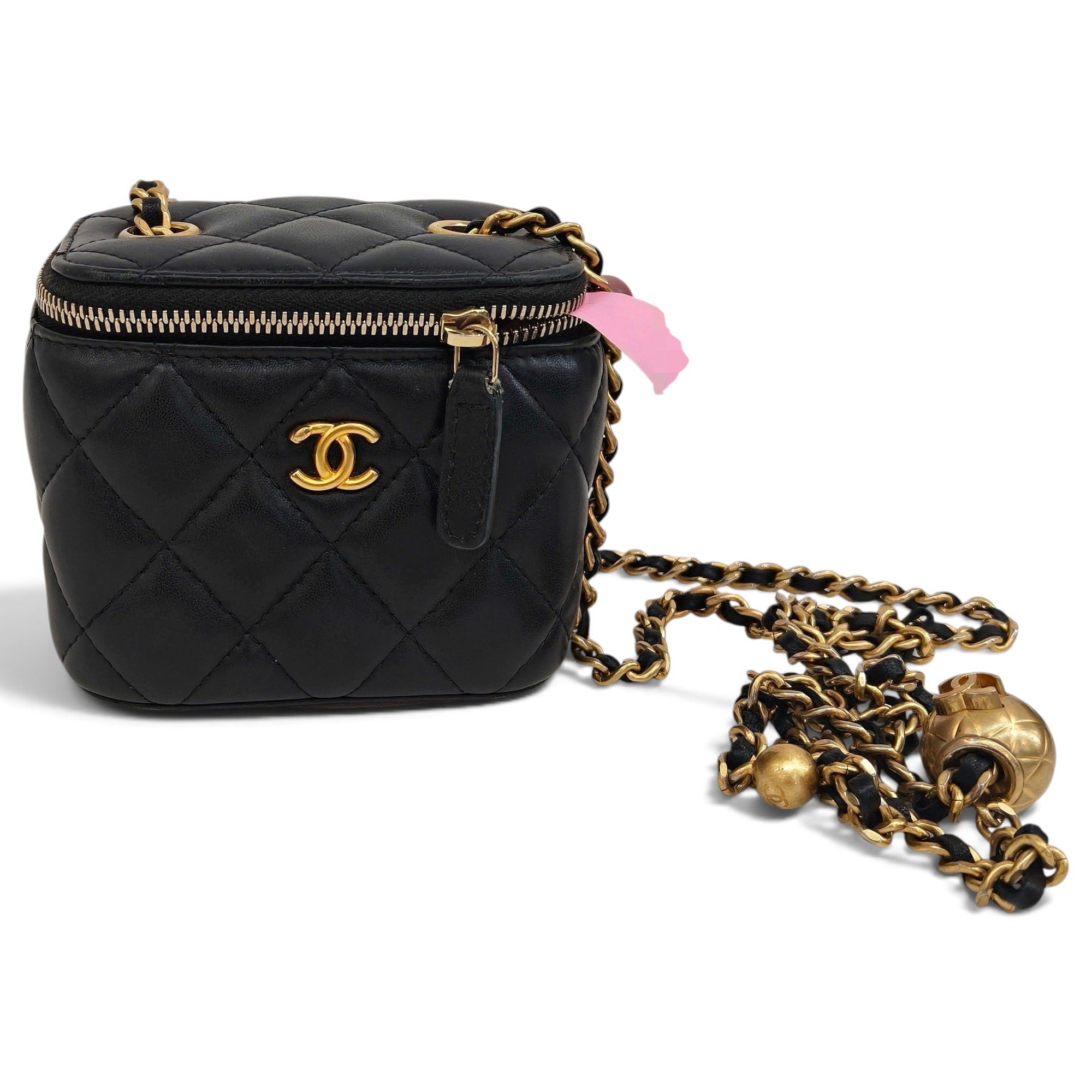 Trendy CC Vanity leather handbag