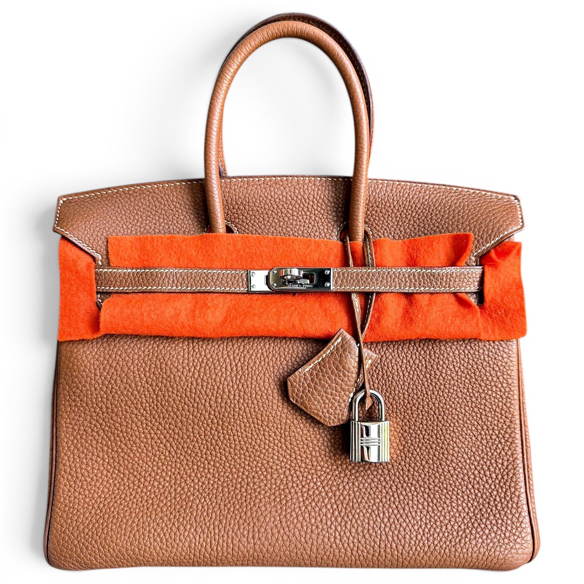 Birkin 25 leather handbag