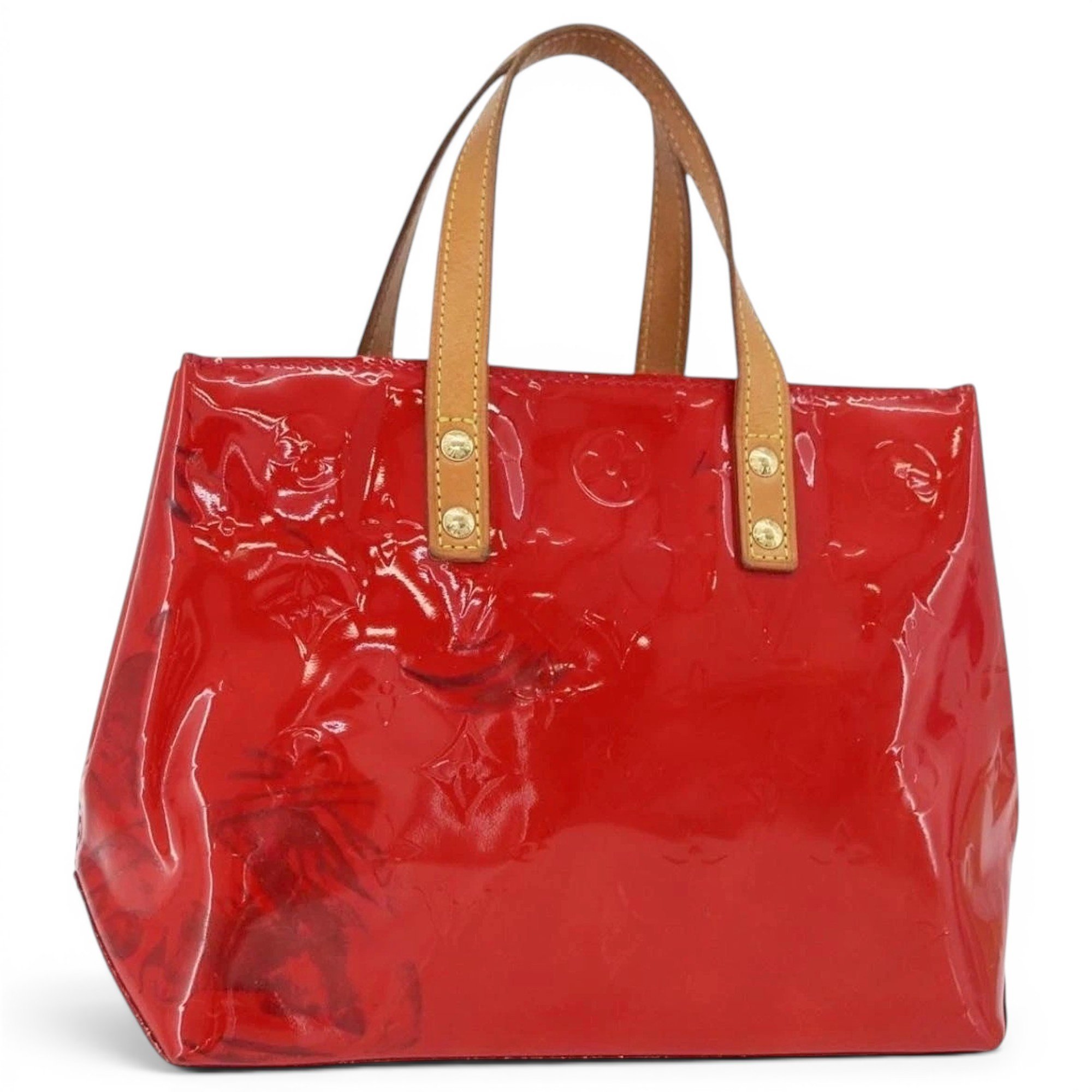 Patent leather handbag