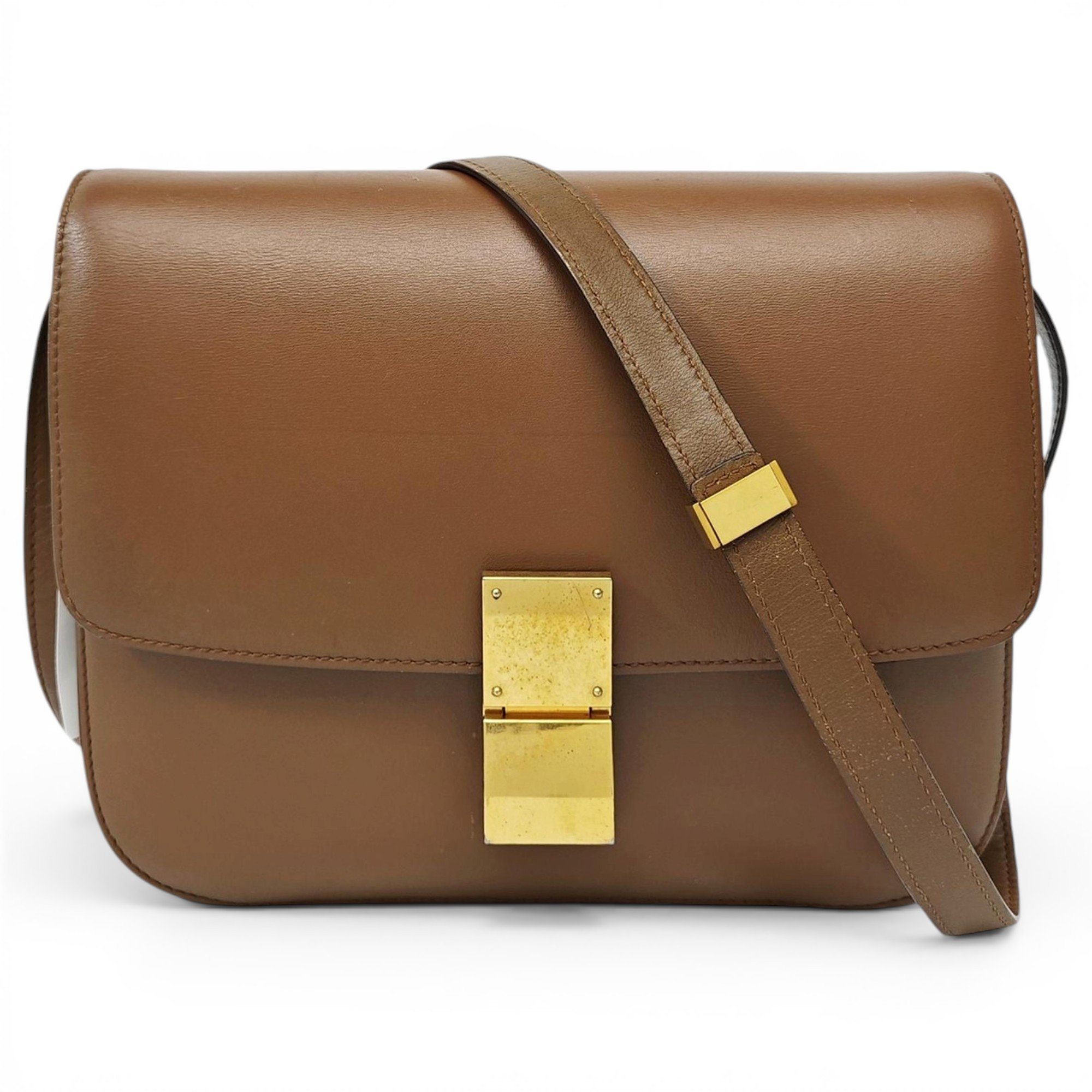 Classic leather crossbody bag
