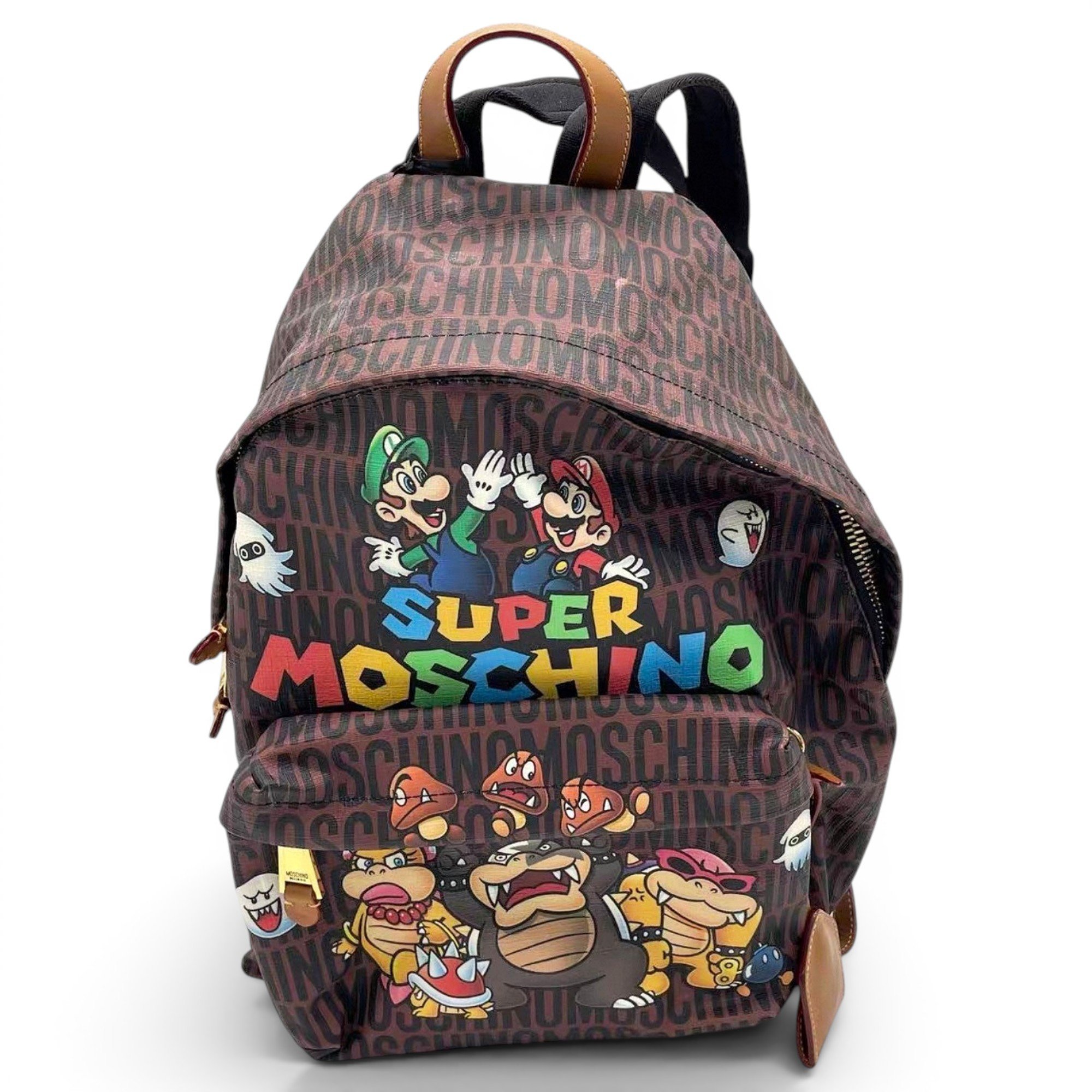 Leather backpack