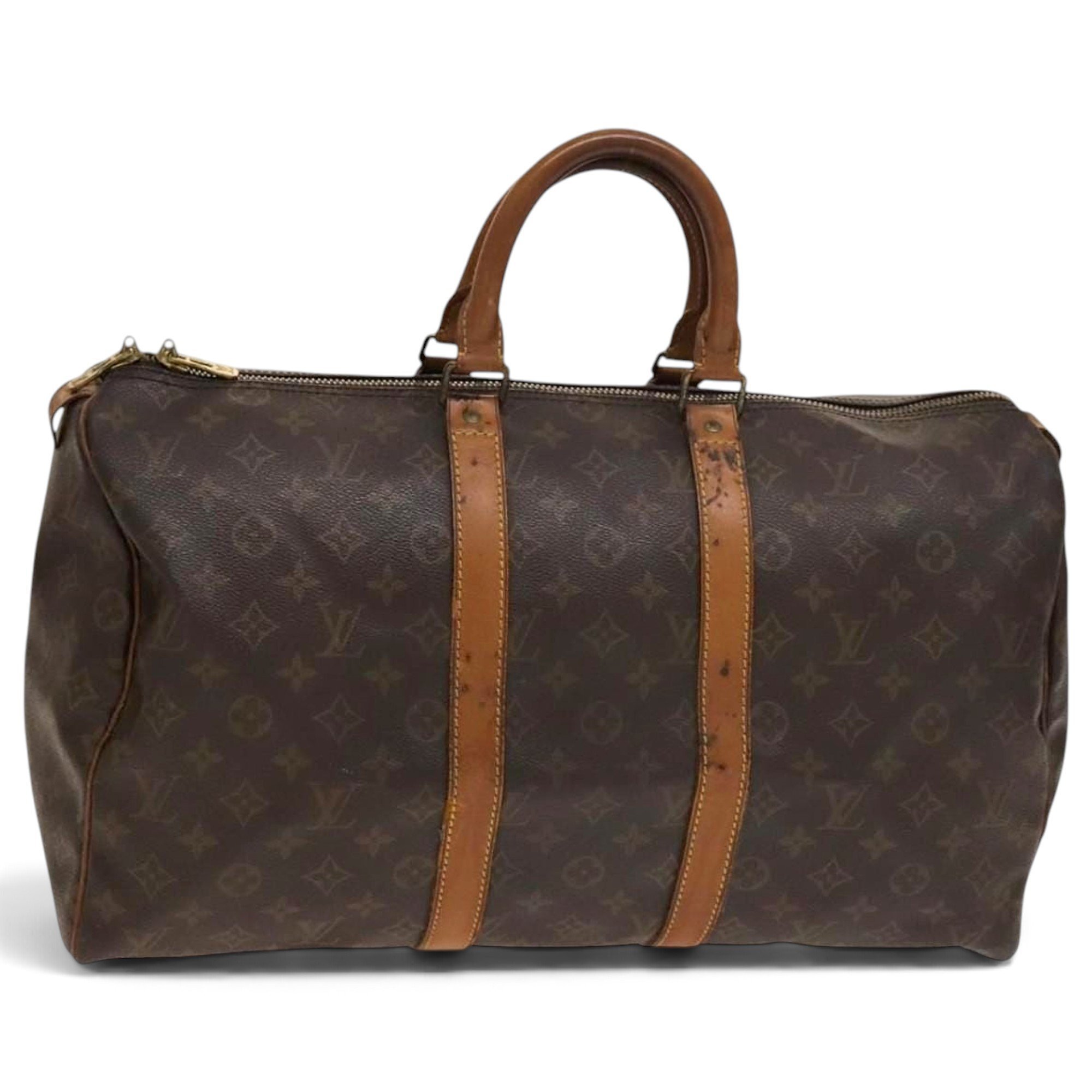 Leather bowling bag