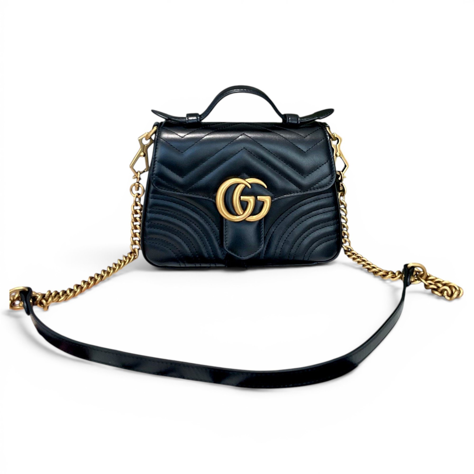 GG Marmont Flap leather handbag