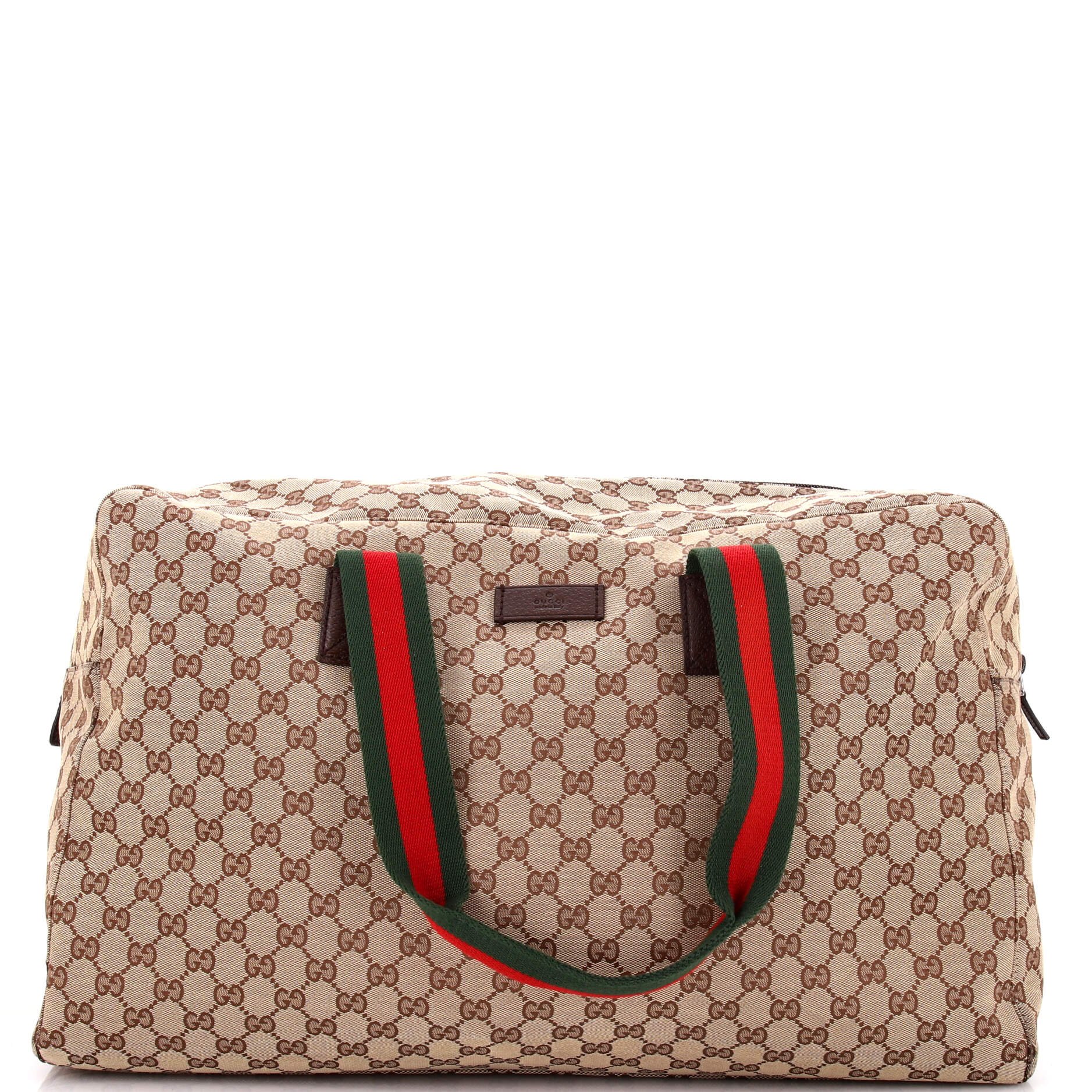 Web Carry On Duffle Bag GG Canvas Large