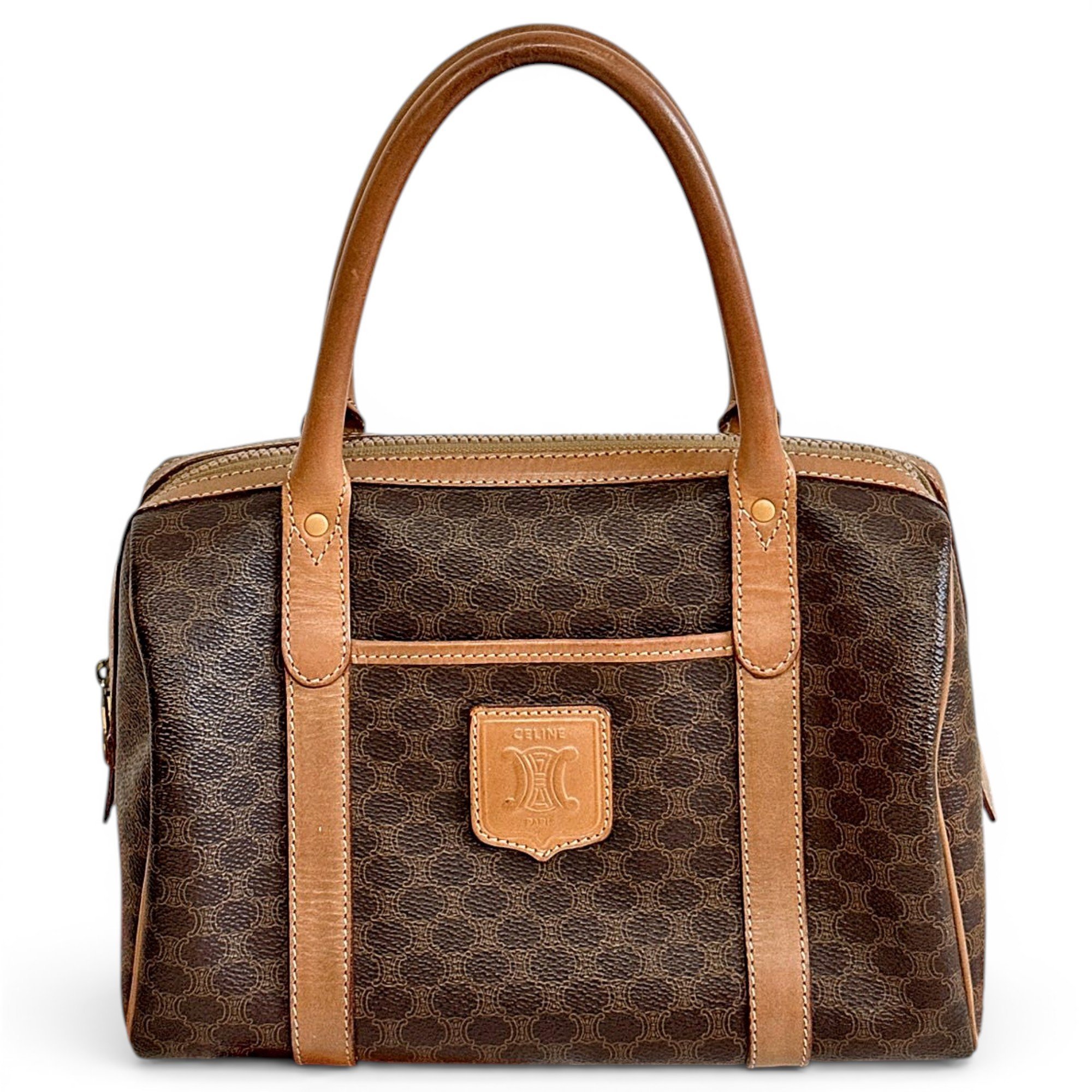 Patent leather bowling bag