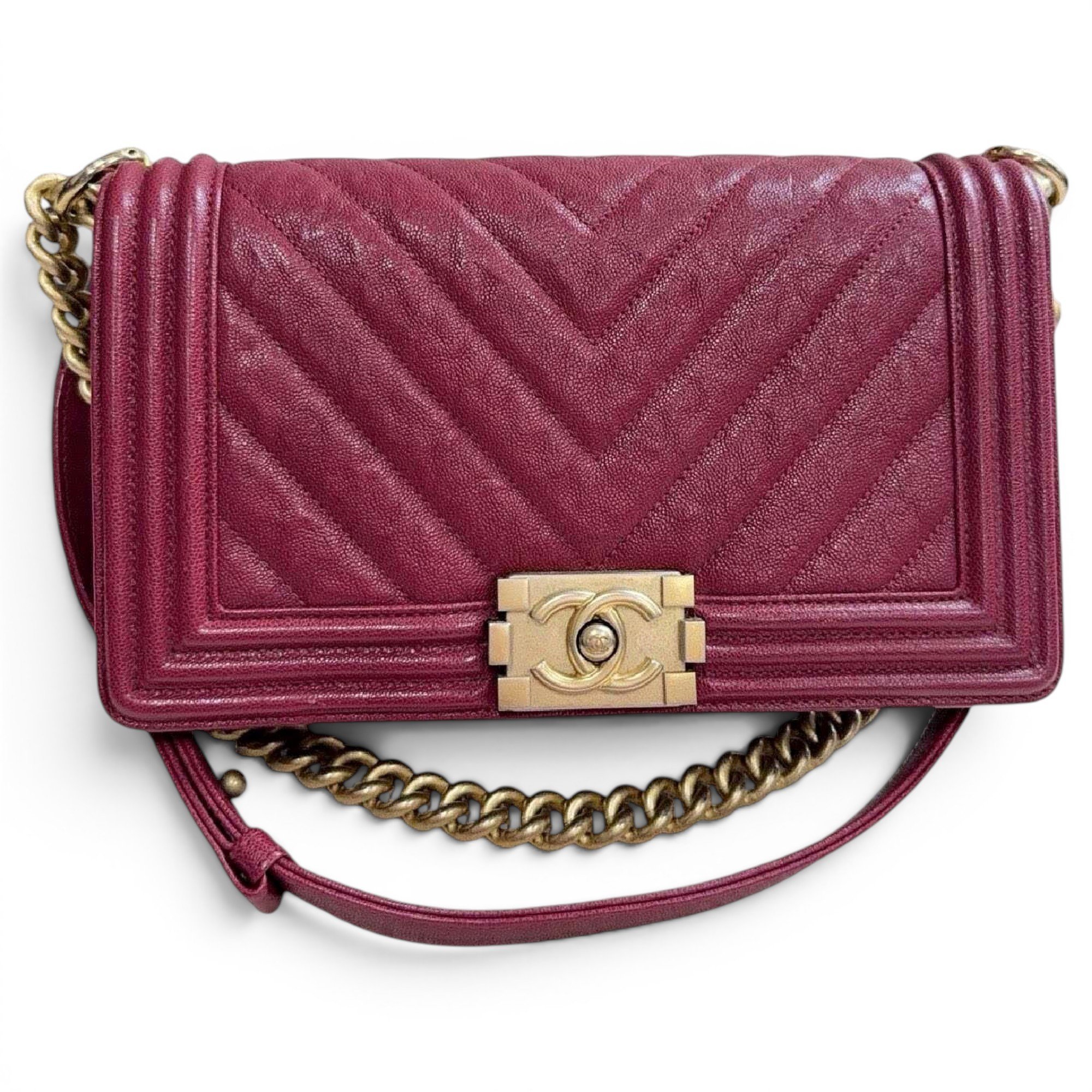 Boy leather crossbody bag