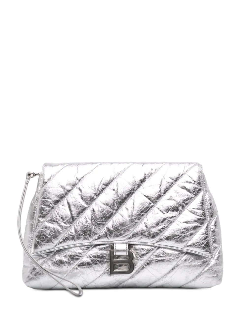 2010 Medium Metallic Calfskin Crush Pochette clutch bag