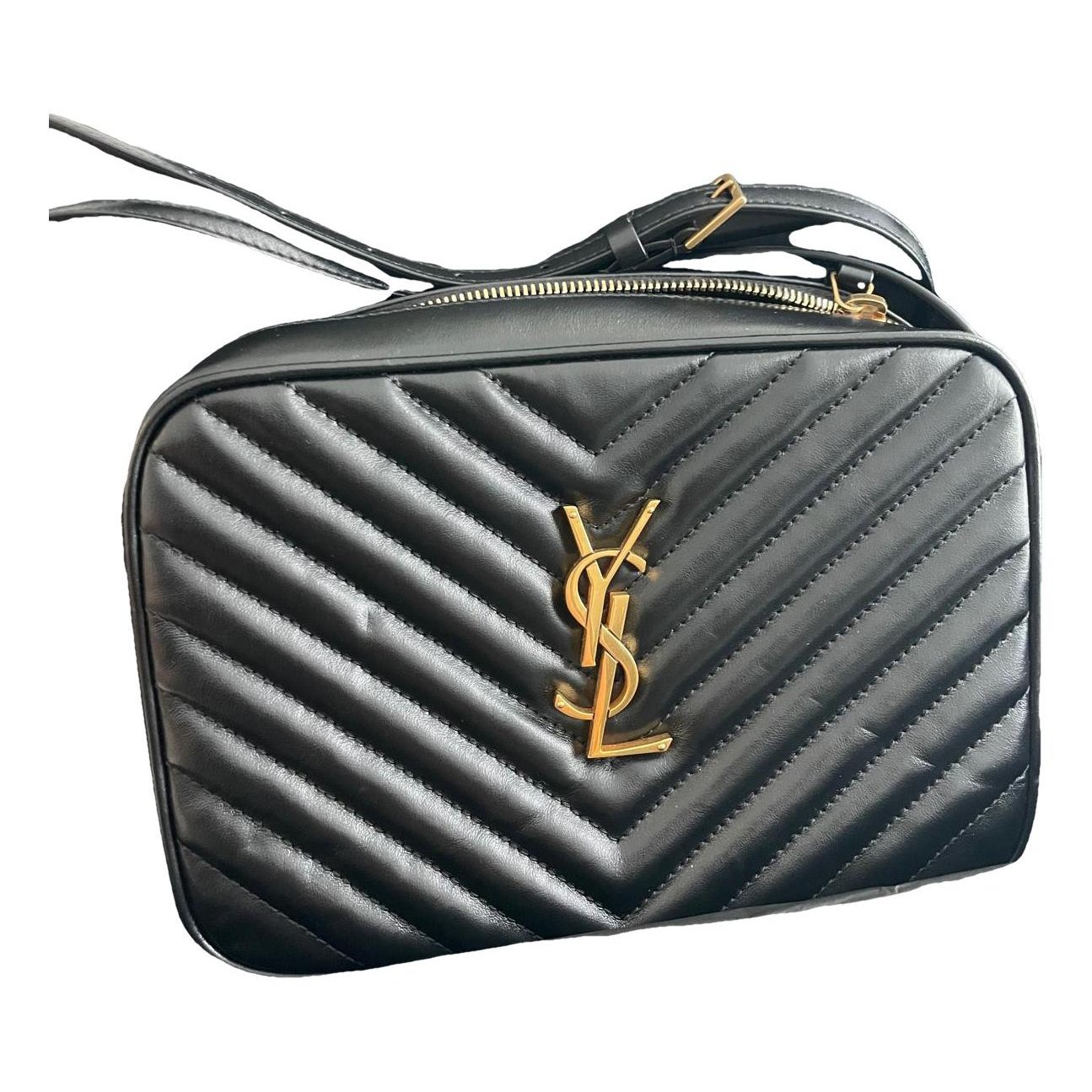 Camera Lou leather crossbody bag
