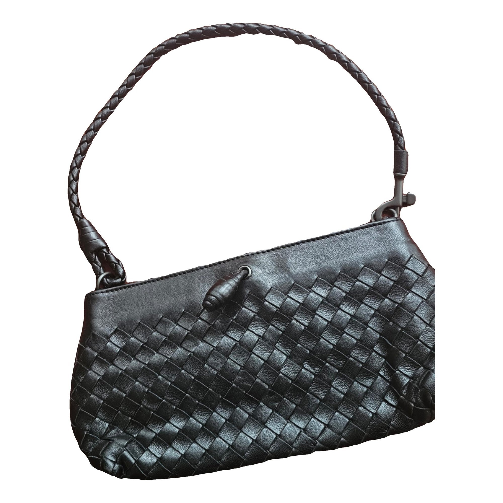 Leather clutch bag