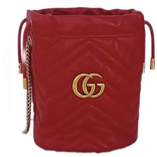 GG Marmont Chain Bucket leather handbag