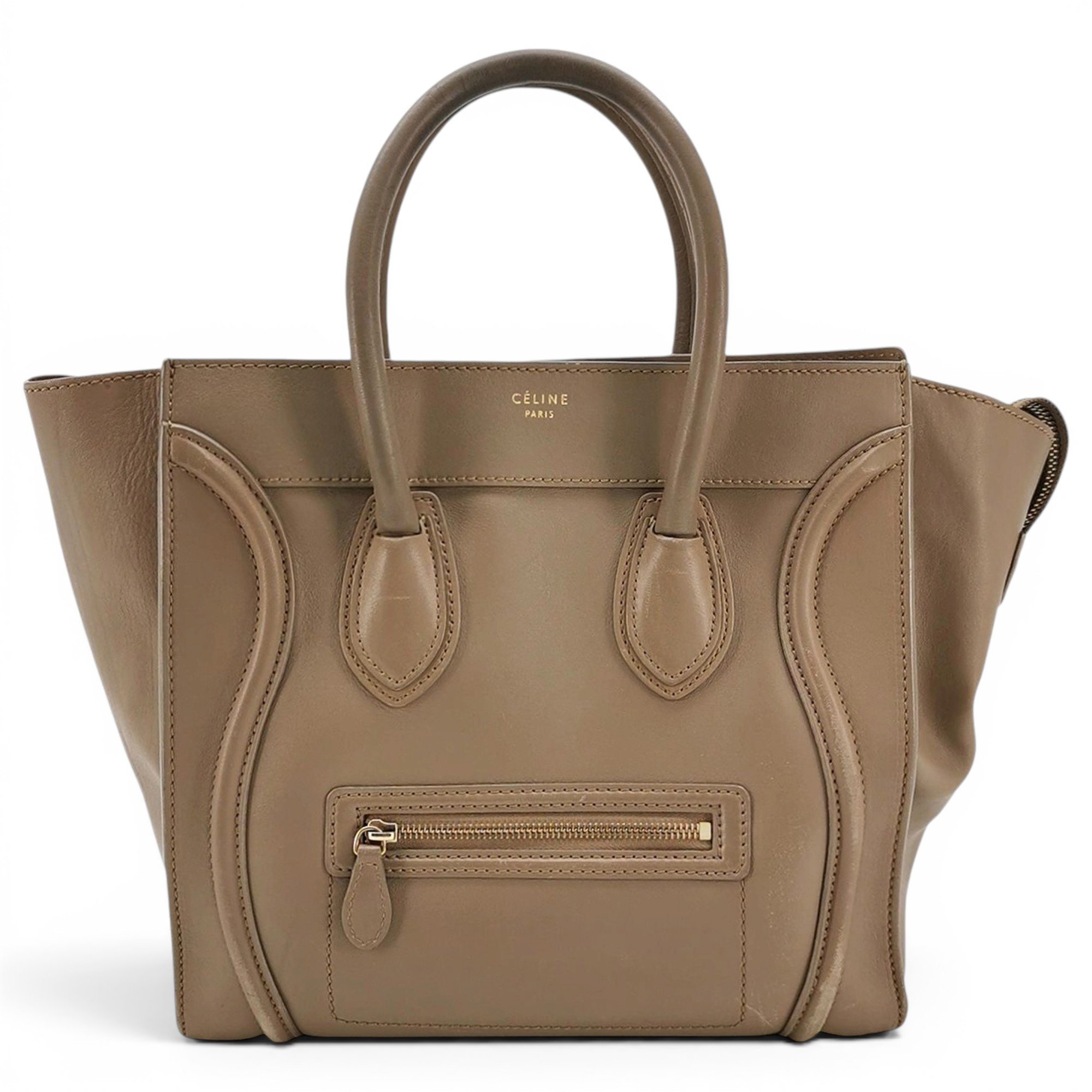 Luggage leather tote