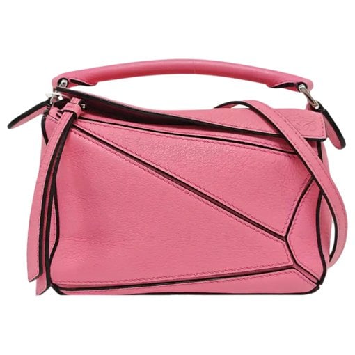 Puzzle leather handbag