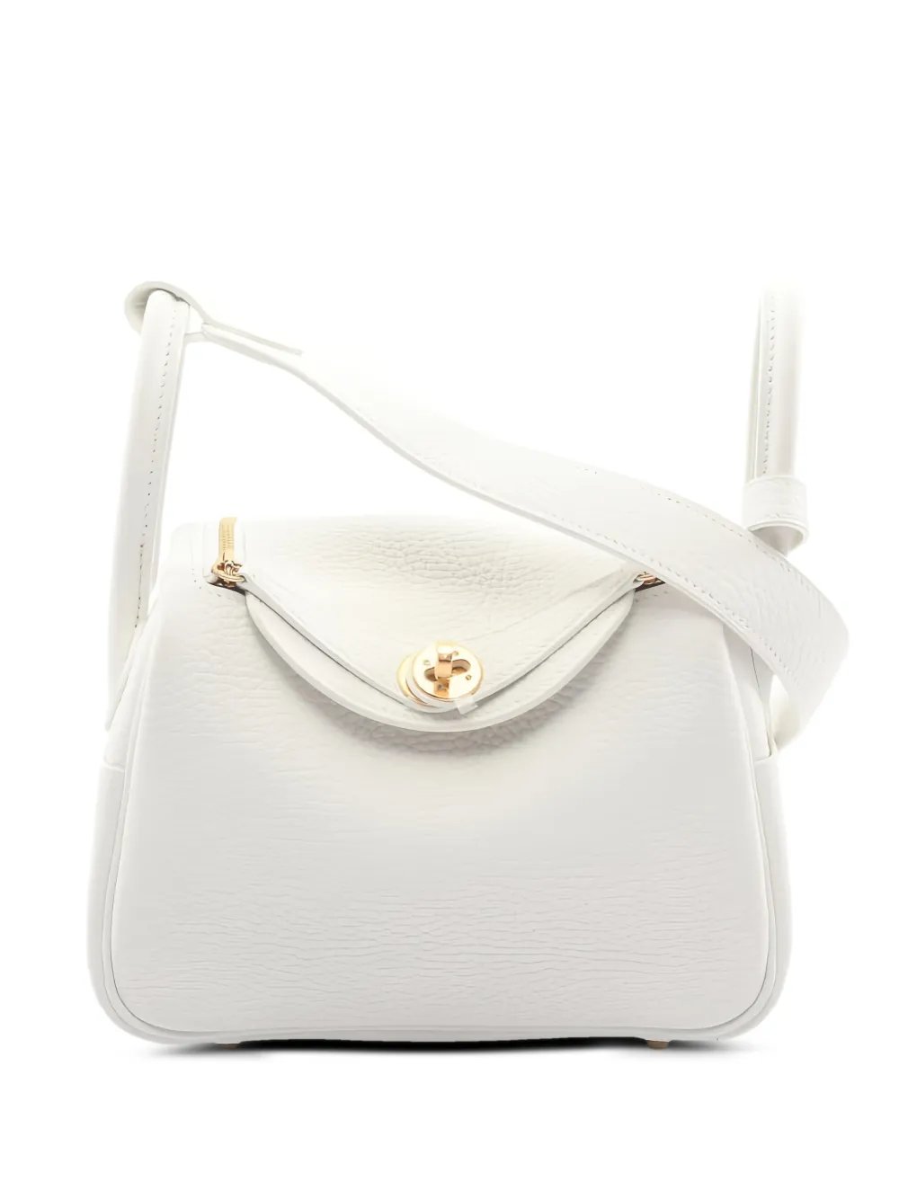 2023 mini Lindy Clemence-leather tote bag