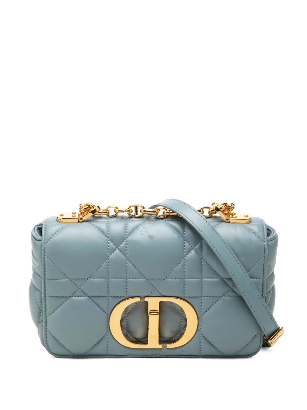 Dior 2022 Small Lambskin Macrocannage Caro crossbody bag