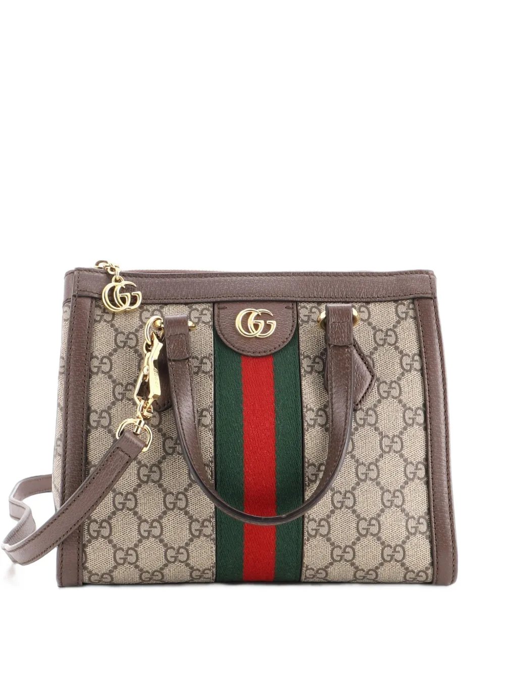 Ophidia Top Handle GG Coated Canvas Small tote bag