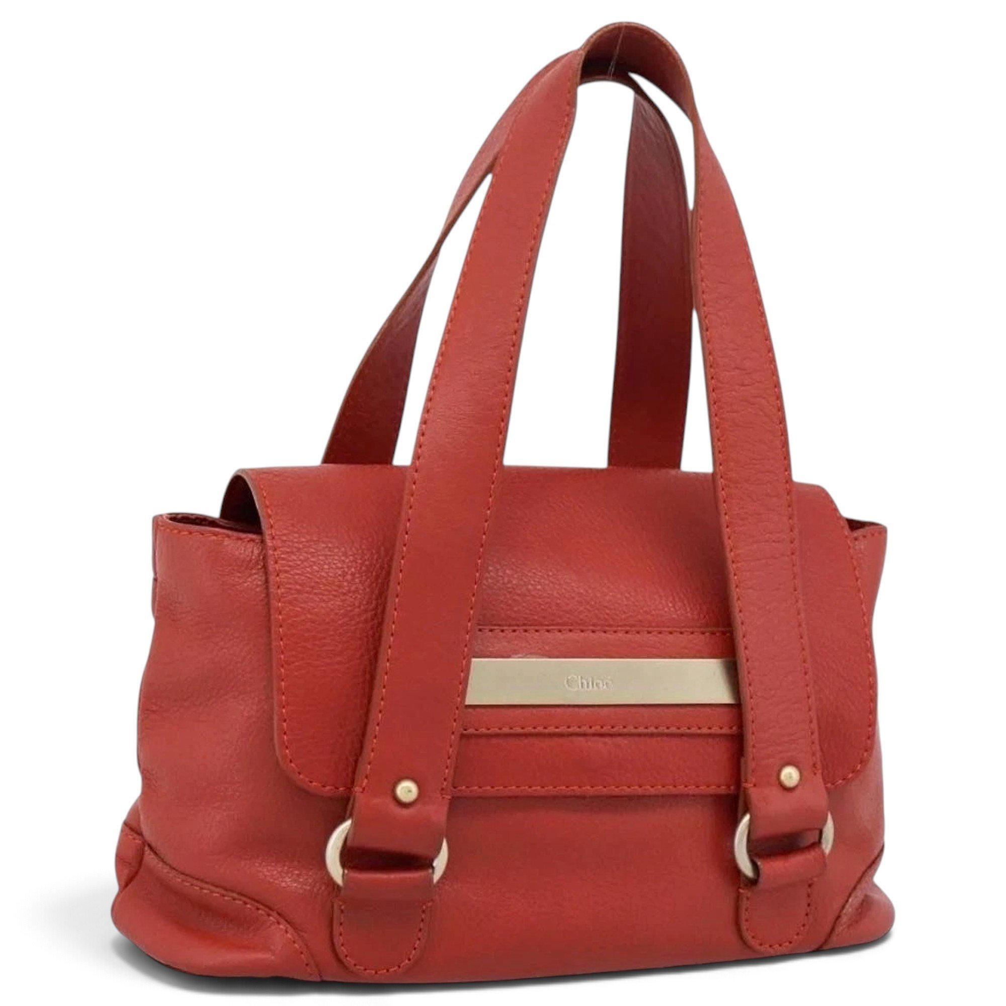 Leather tote