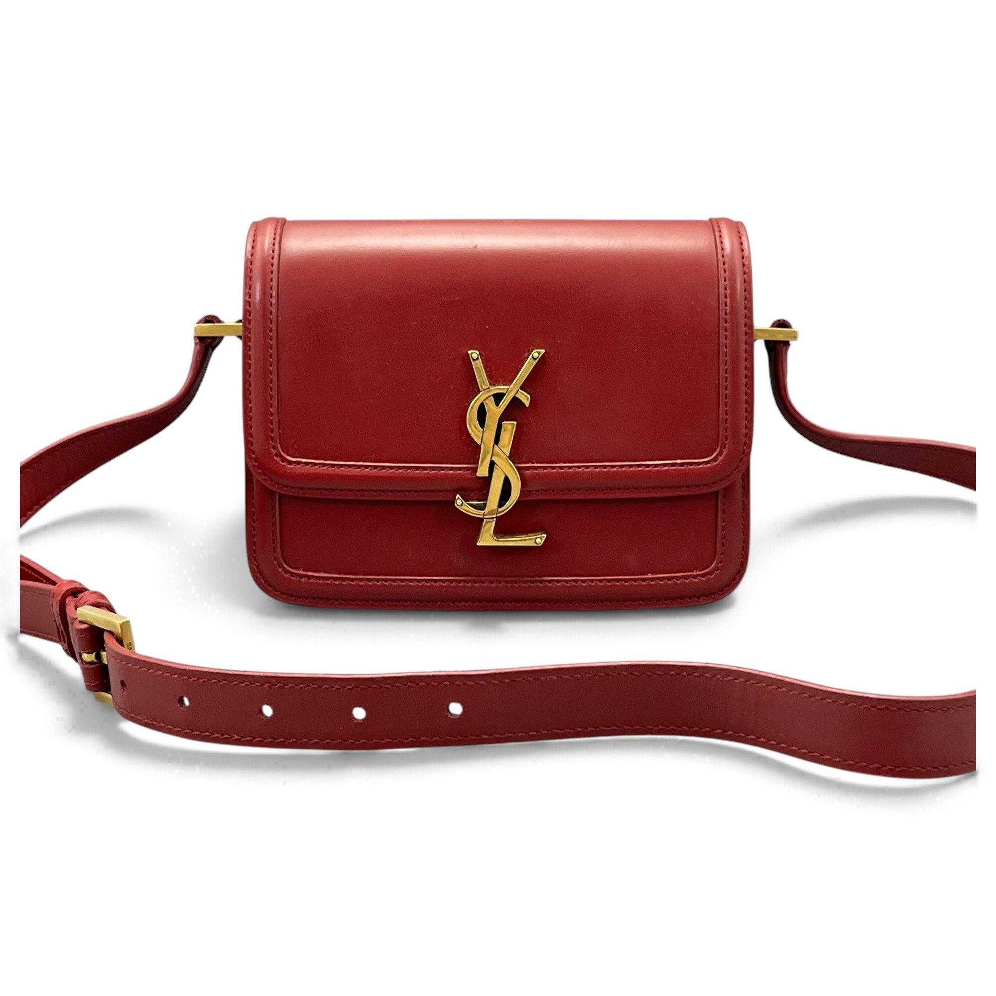 Solférino leather handbag