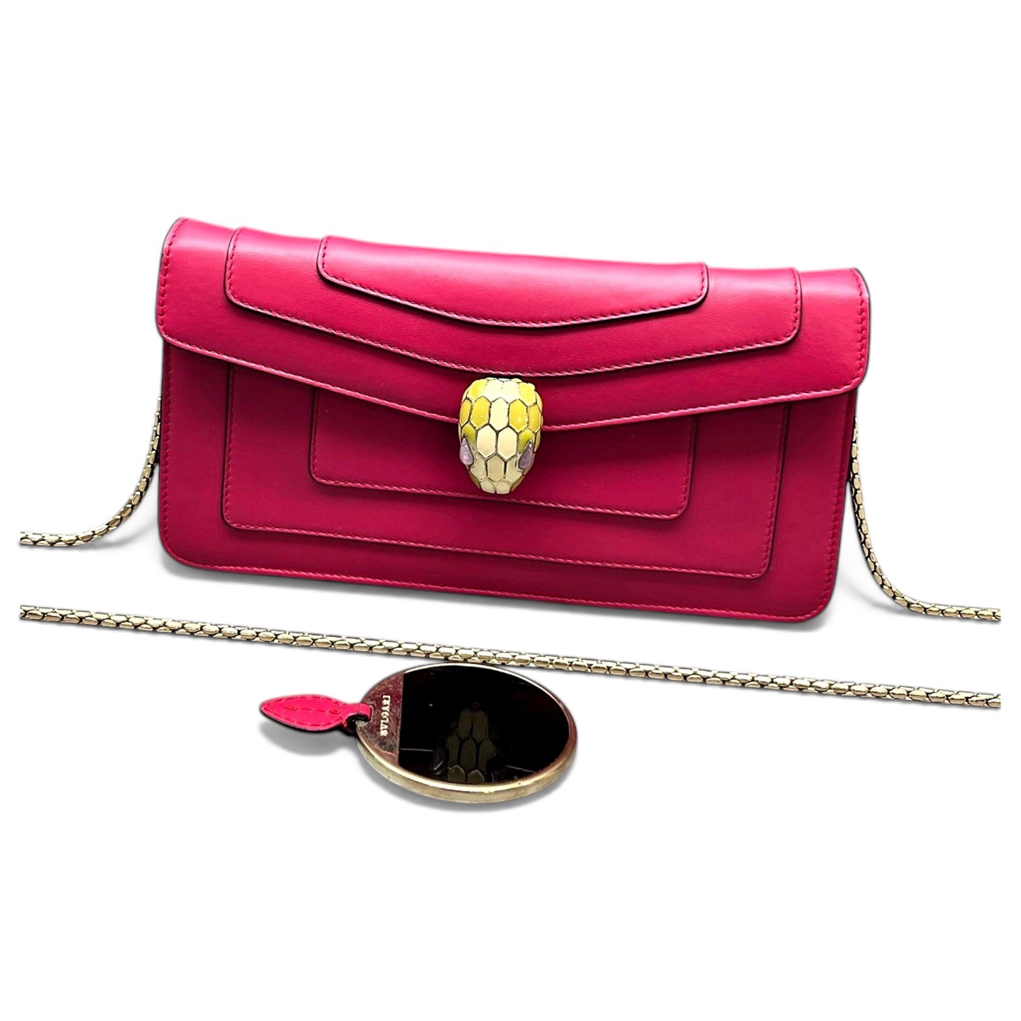 Serpenti leather handbag