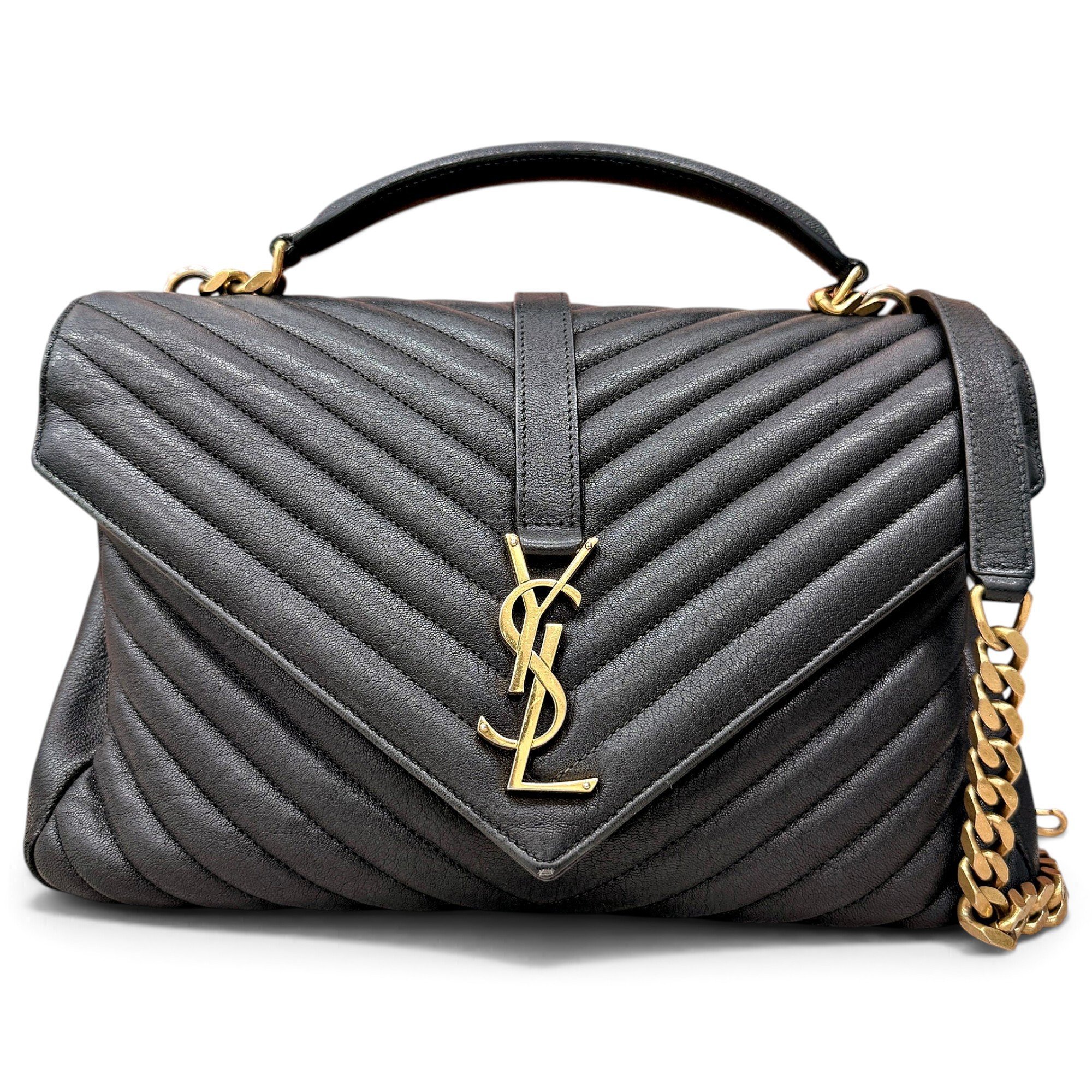 Collége monogramme leather handbag
