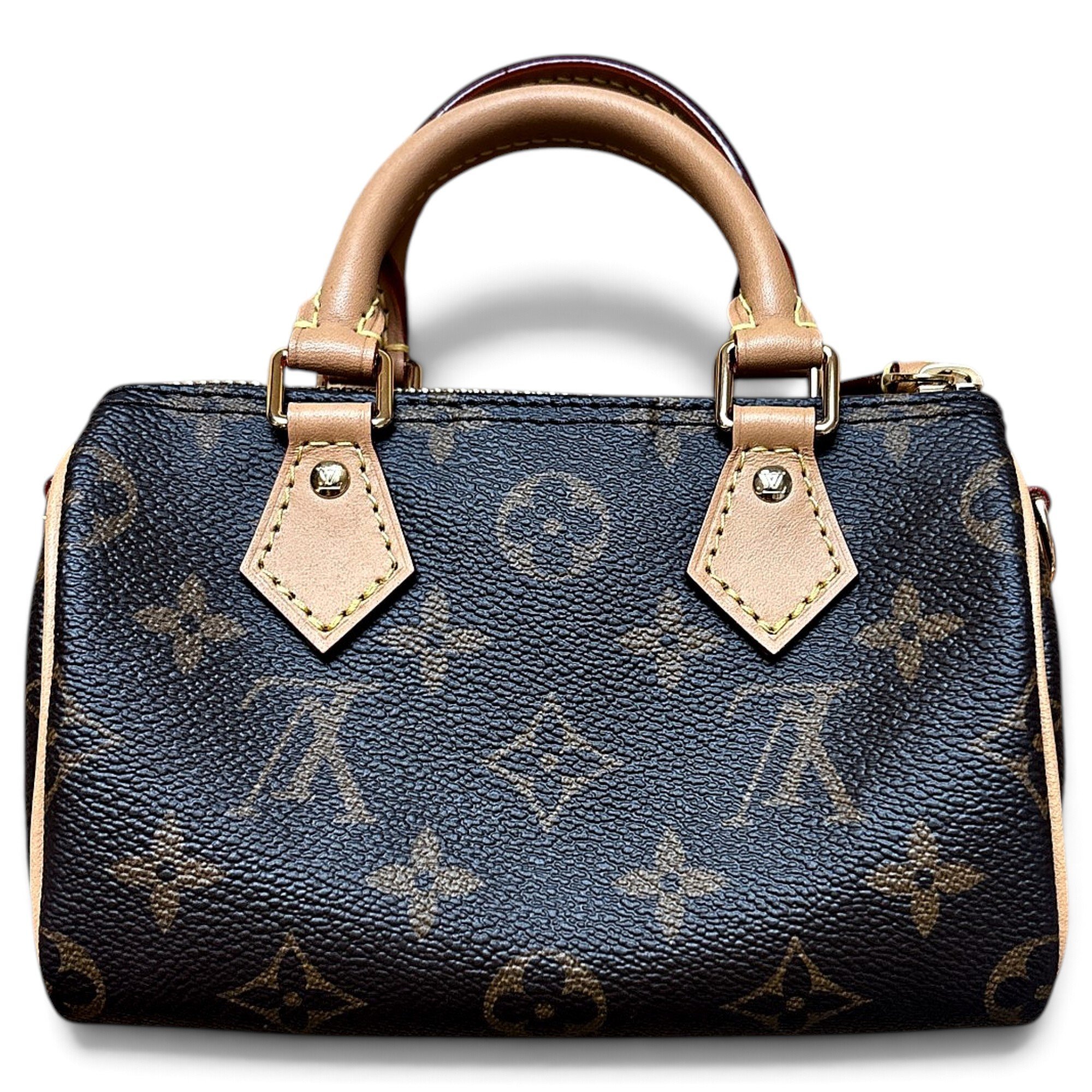 Louis Vuitton Nano Speedy / Mini HL leather mini bag