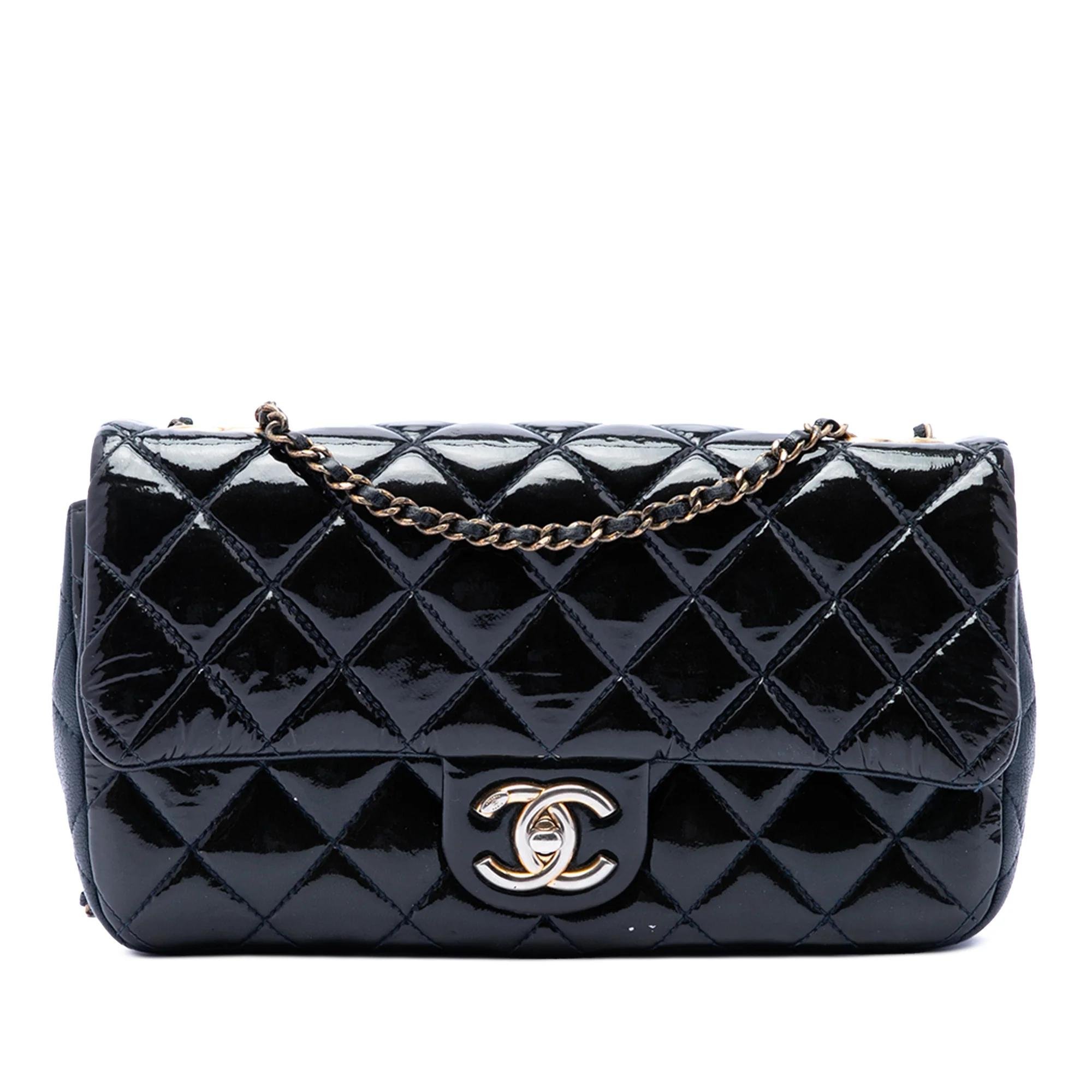 Patent leather handbag