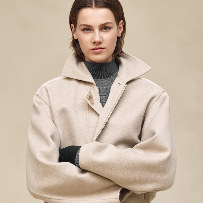 Beige Naturel Cashmere Jacket