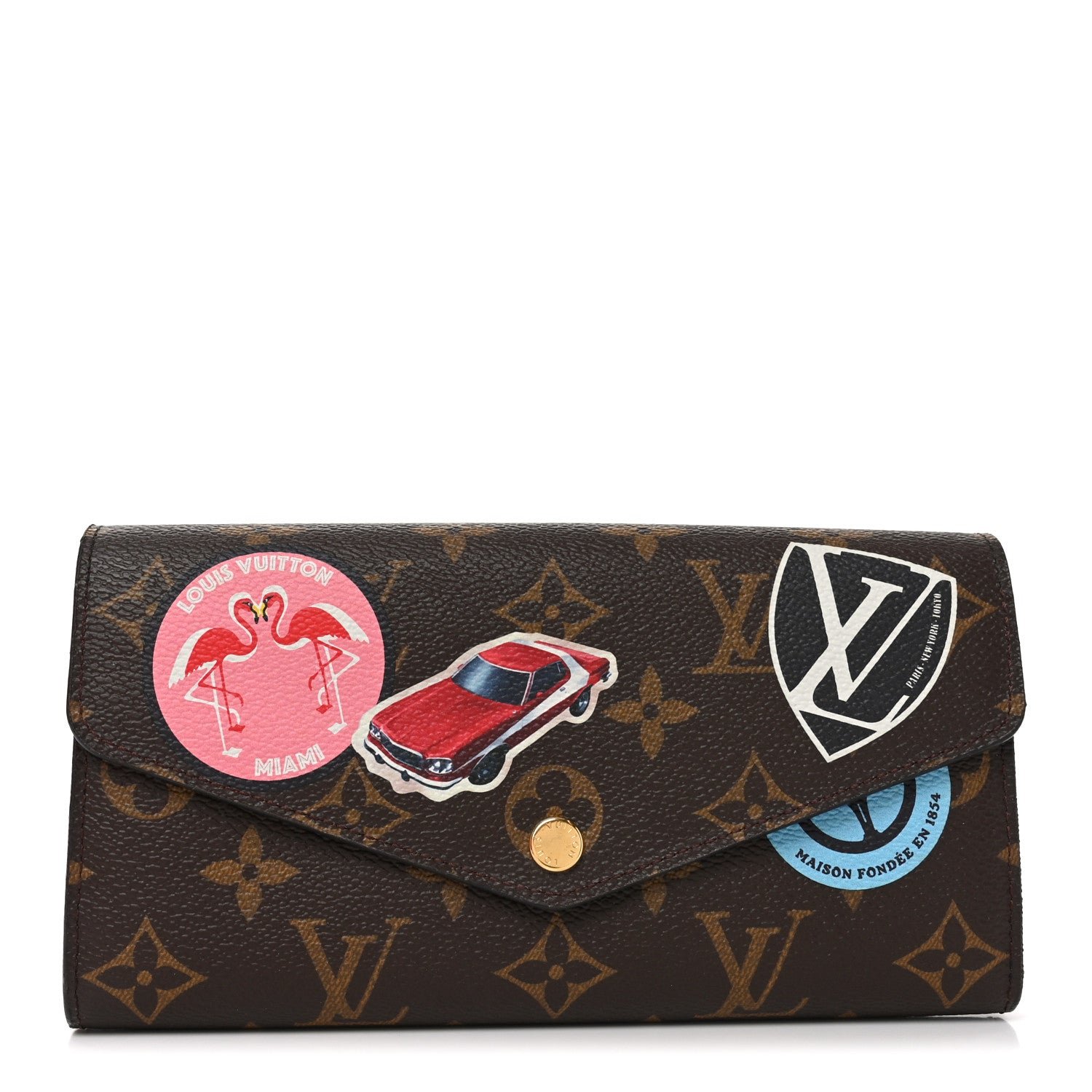 Louis Vuitton Monogram World Tour Sarah Wallet