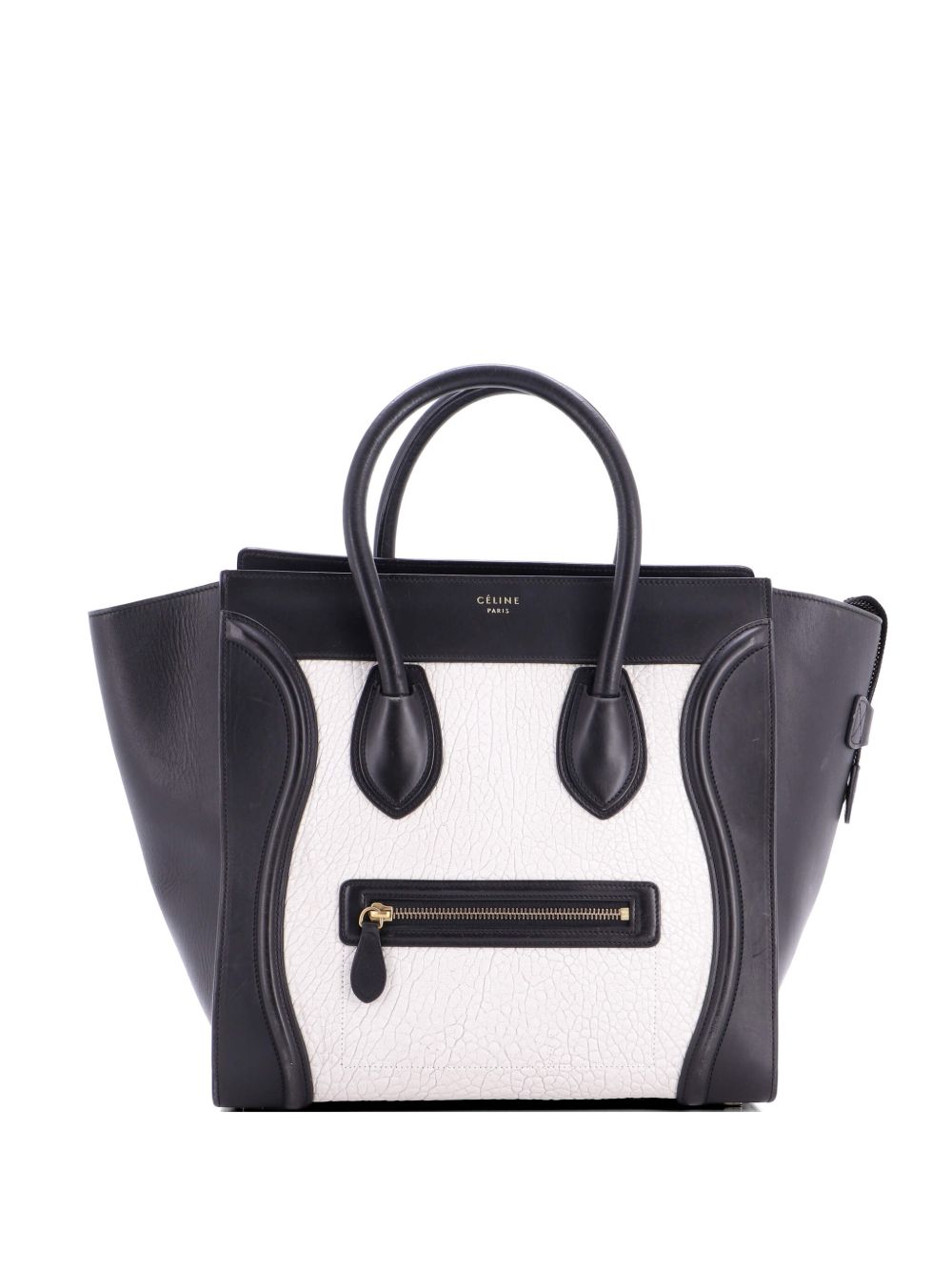 Celine Bicolor Luggage Bag Leather Mini satchel