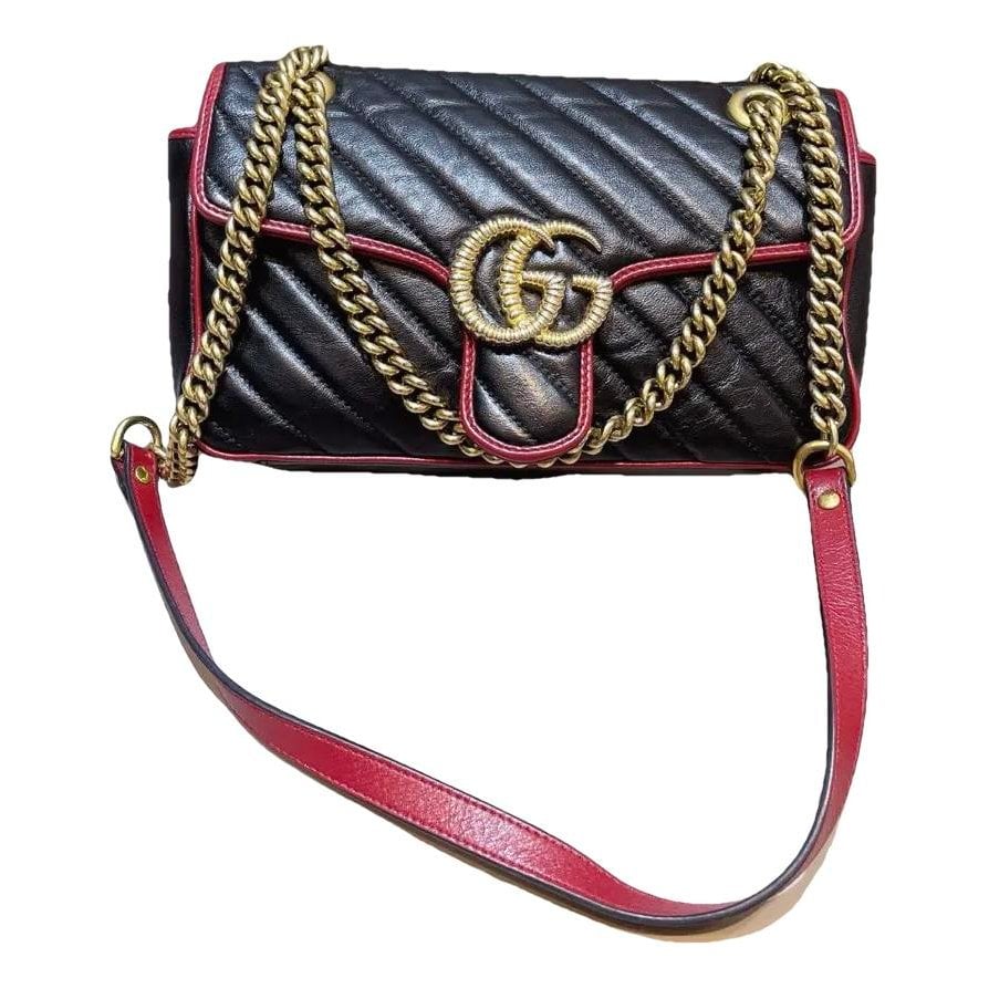 GG Marmont Flap leather crossbody bag