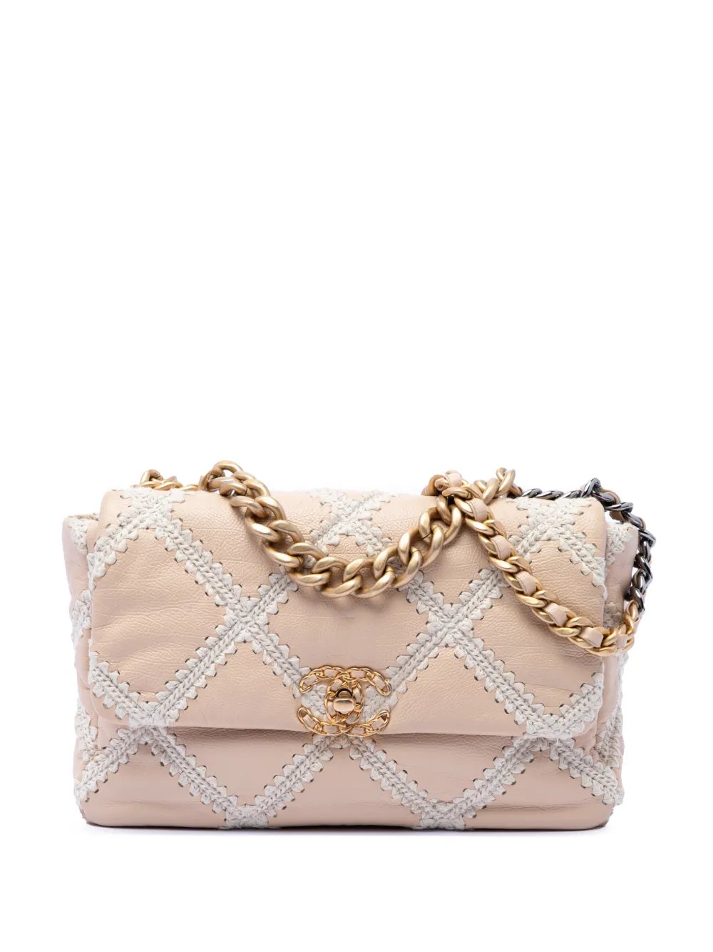 2020 Large Crochet Calfskin 19 Flap satchel