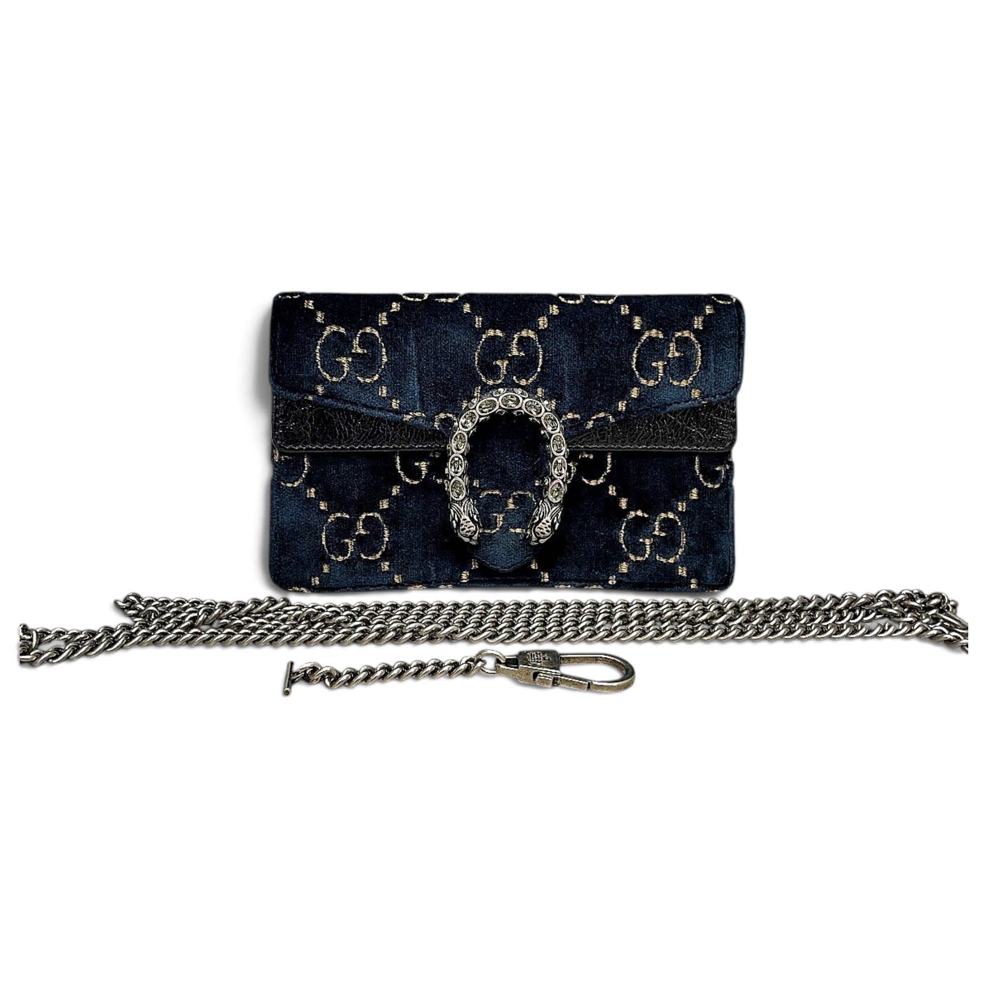 Dionysus Super Mini velvet crossbody bag