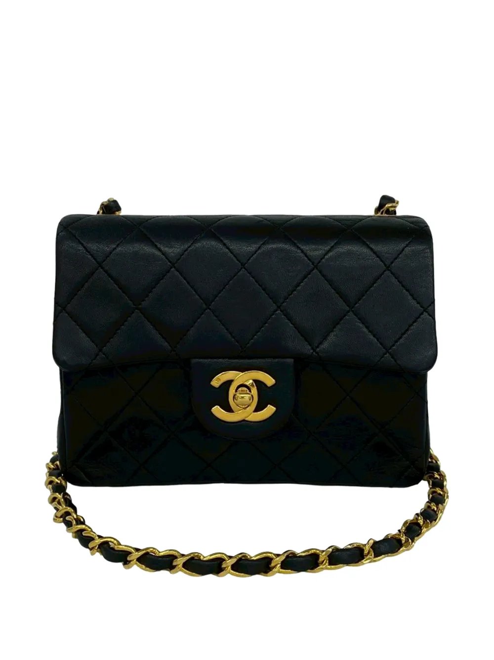 1989-1991 Mini Square Classic Lambskin Single Flap crossbody bag