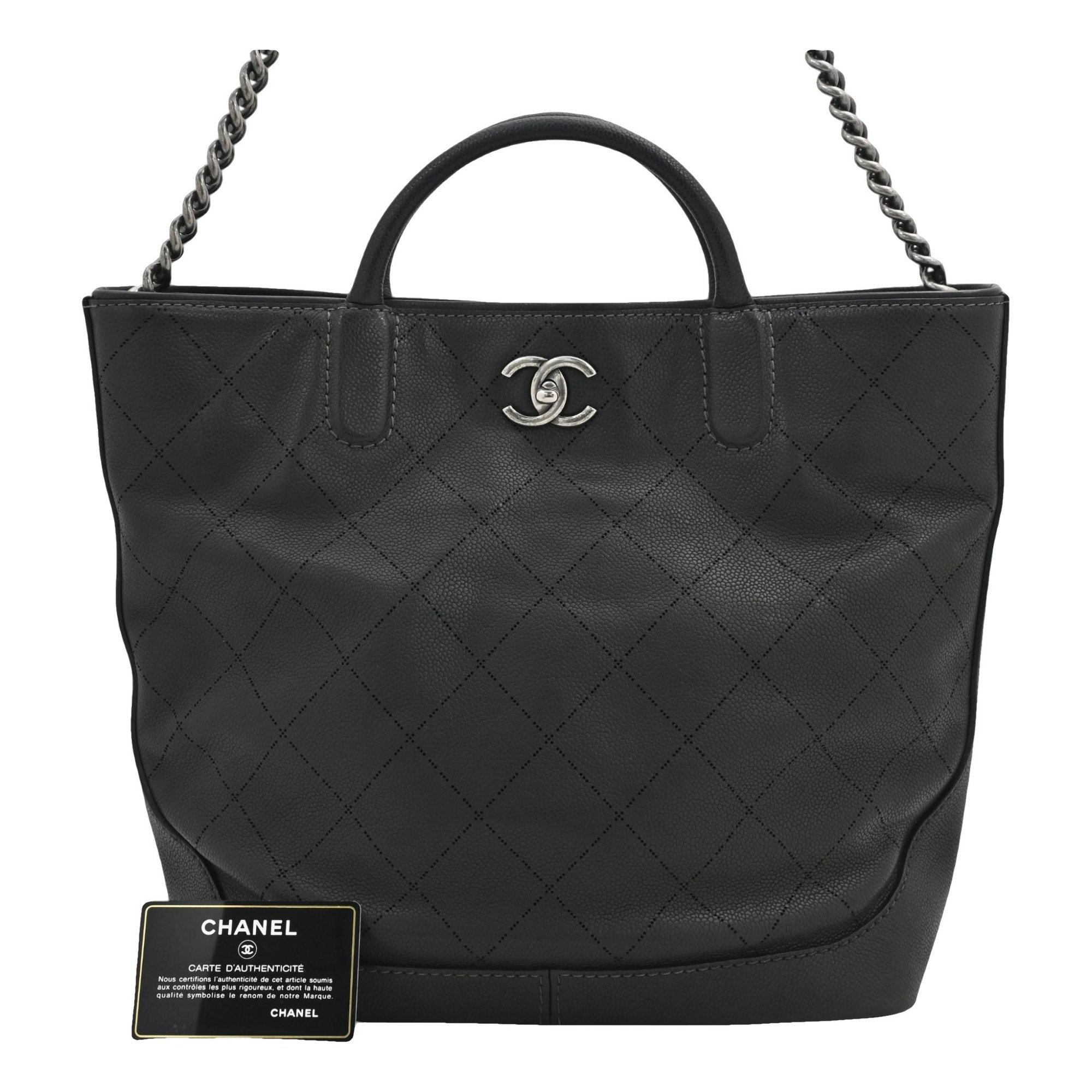 Leather tote