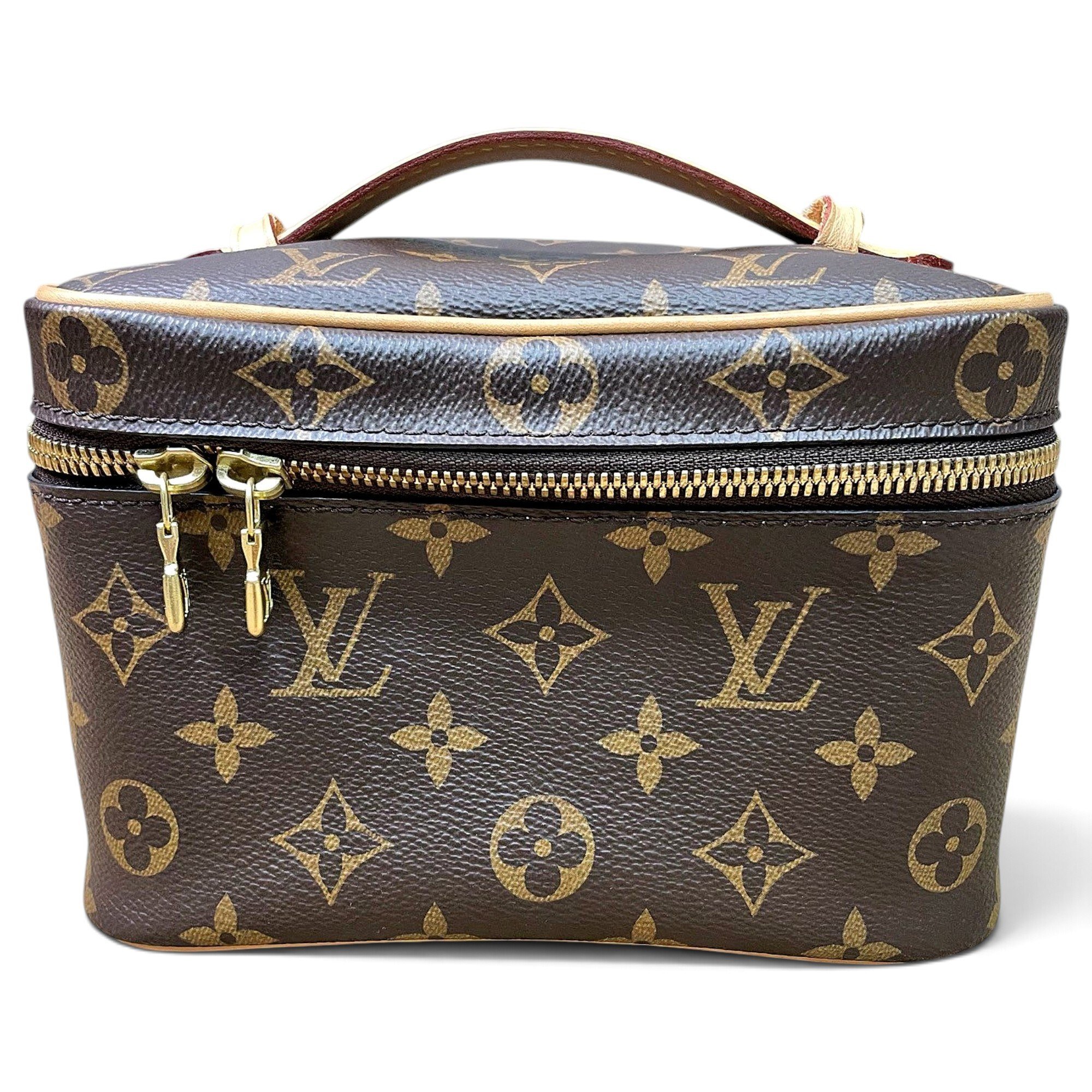 Vanity leather handbag